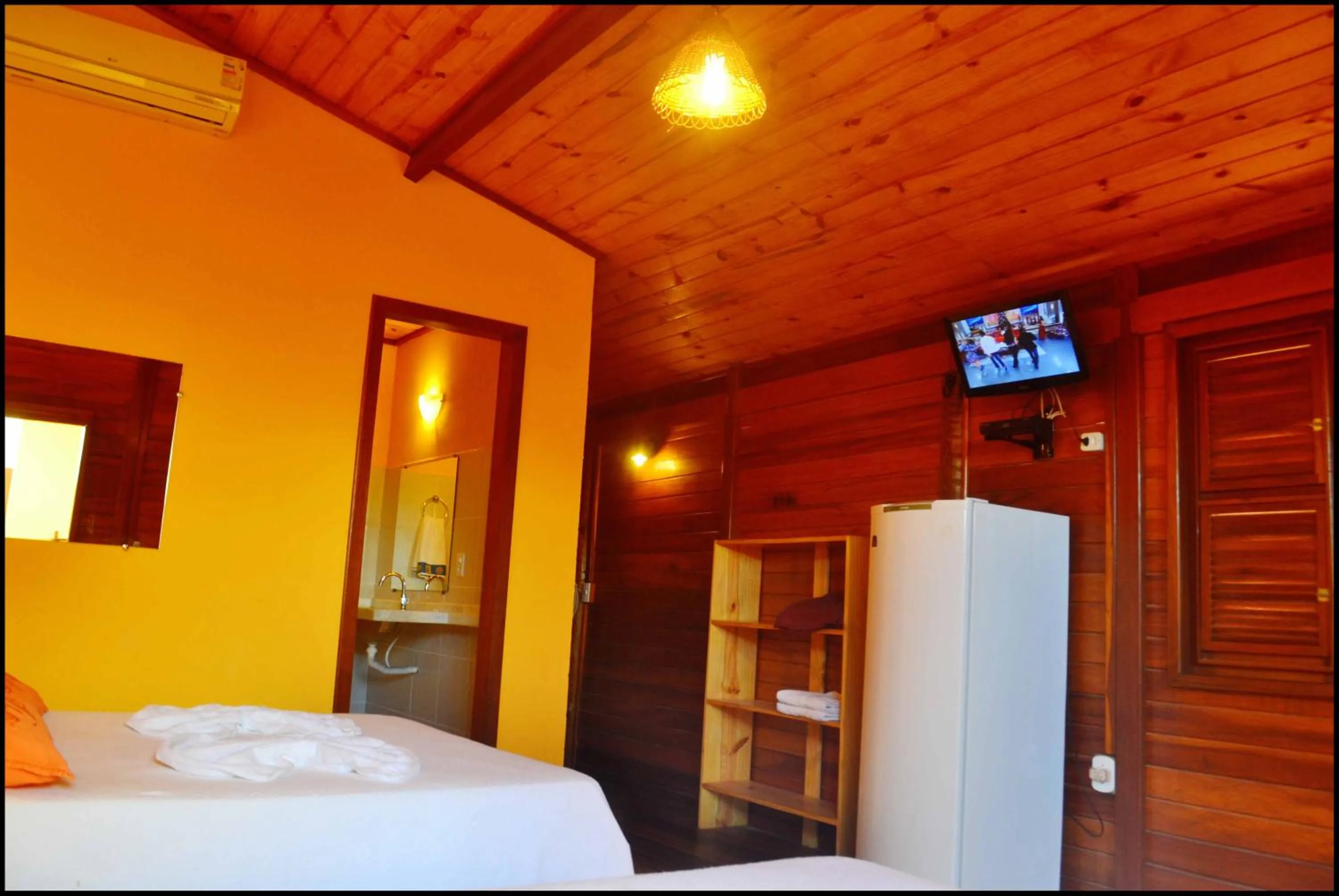 Bed in Pousada Sahara