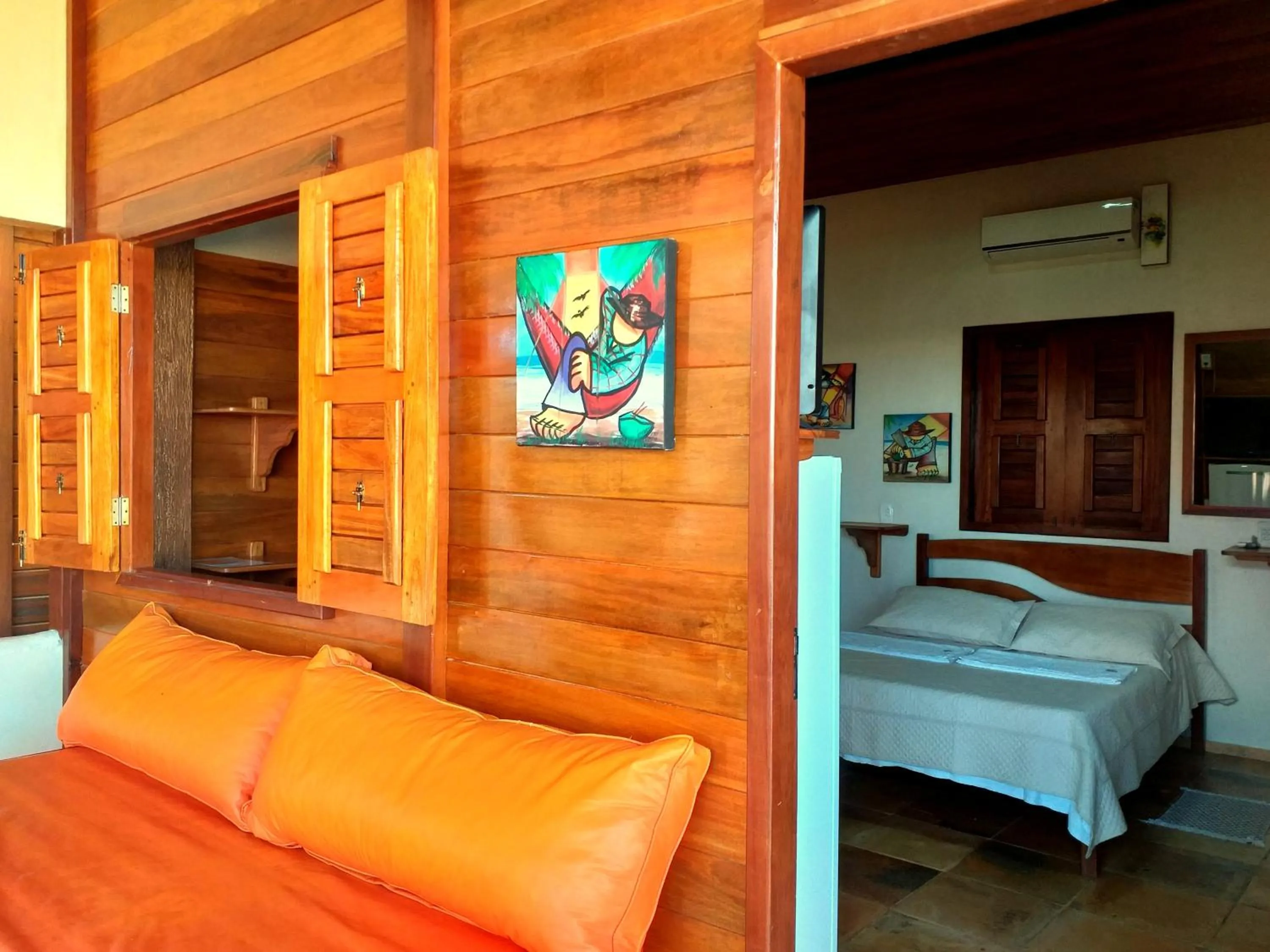 Living room, Bed in Pousada Sahara