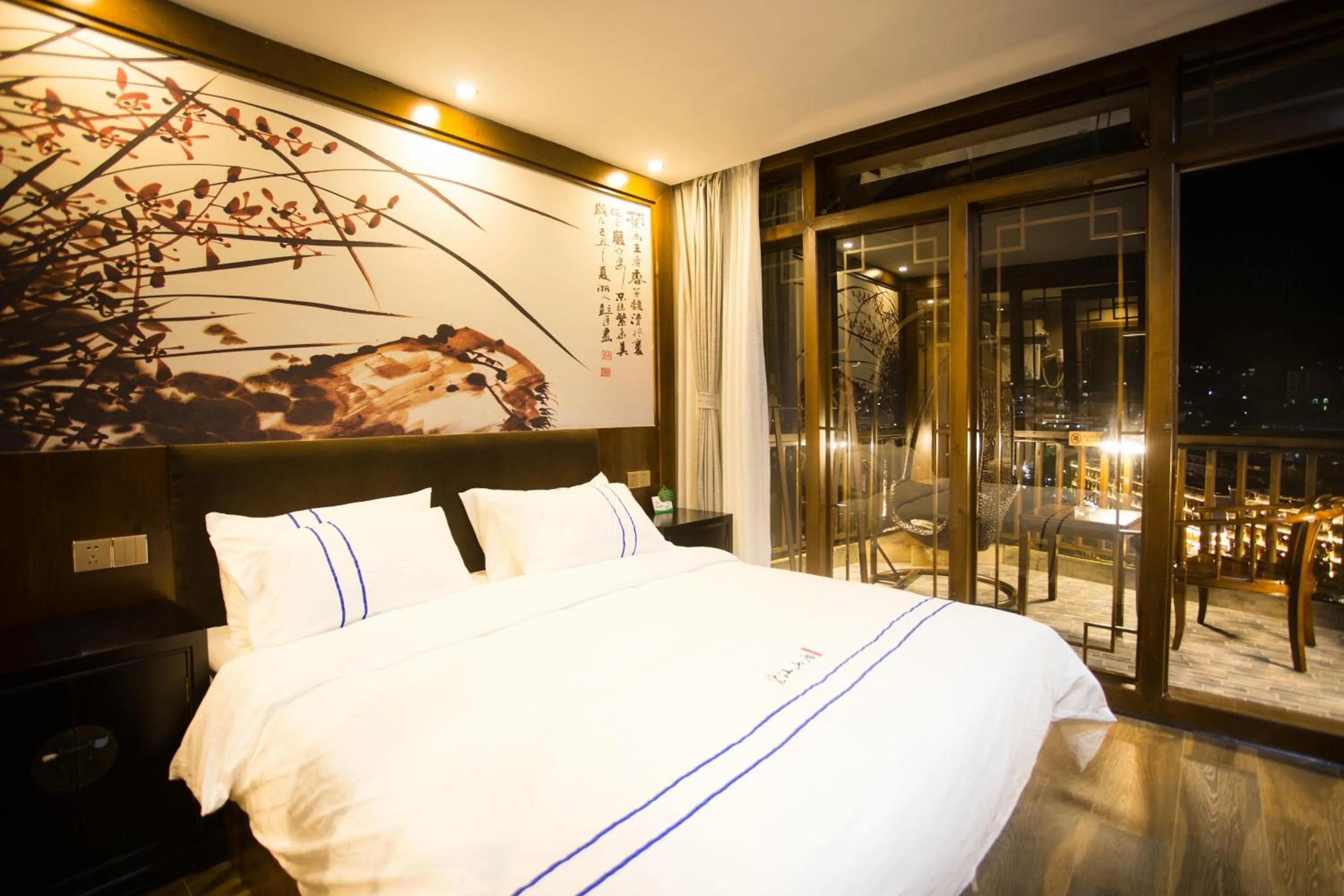 Bed in Wang Jiang Reclusive Boutique Inn