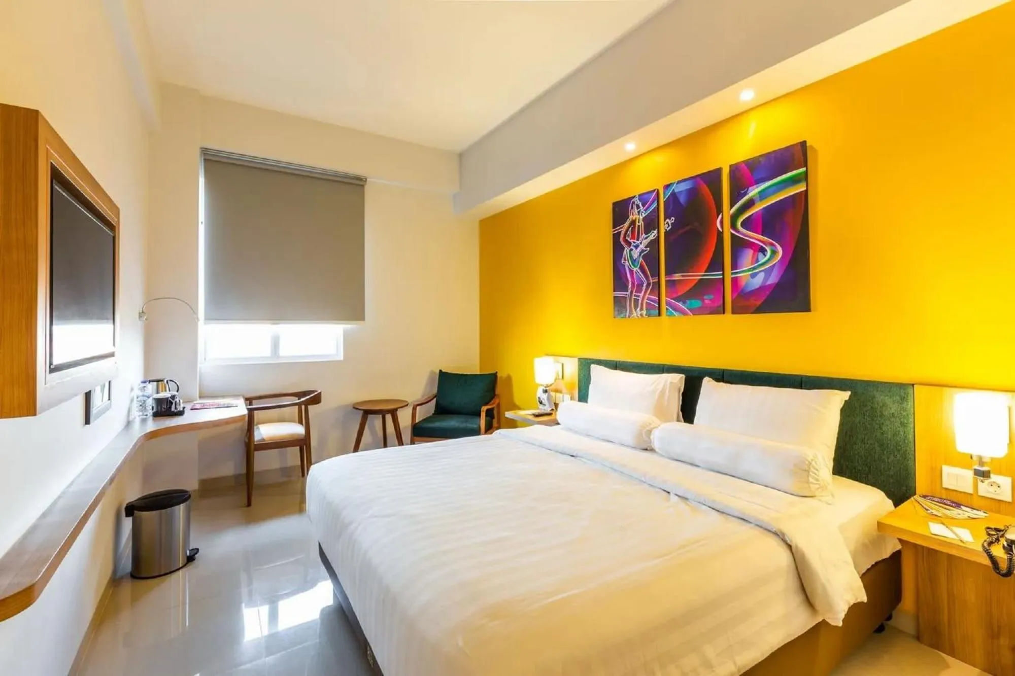 Bed in Great Diponegoro Hotel Surabaya