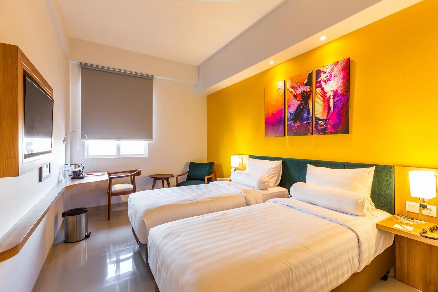 Bed in Great Diponegoro Hotel Surabaya