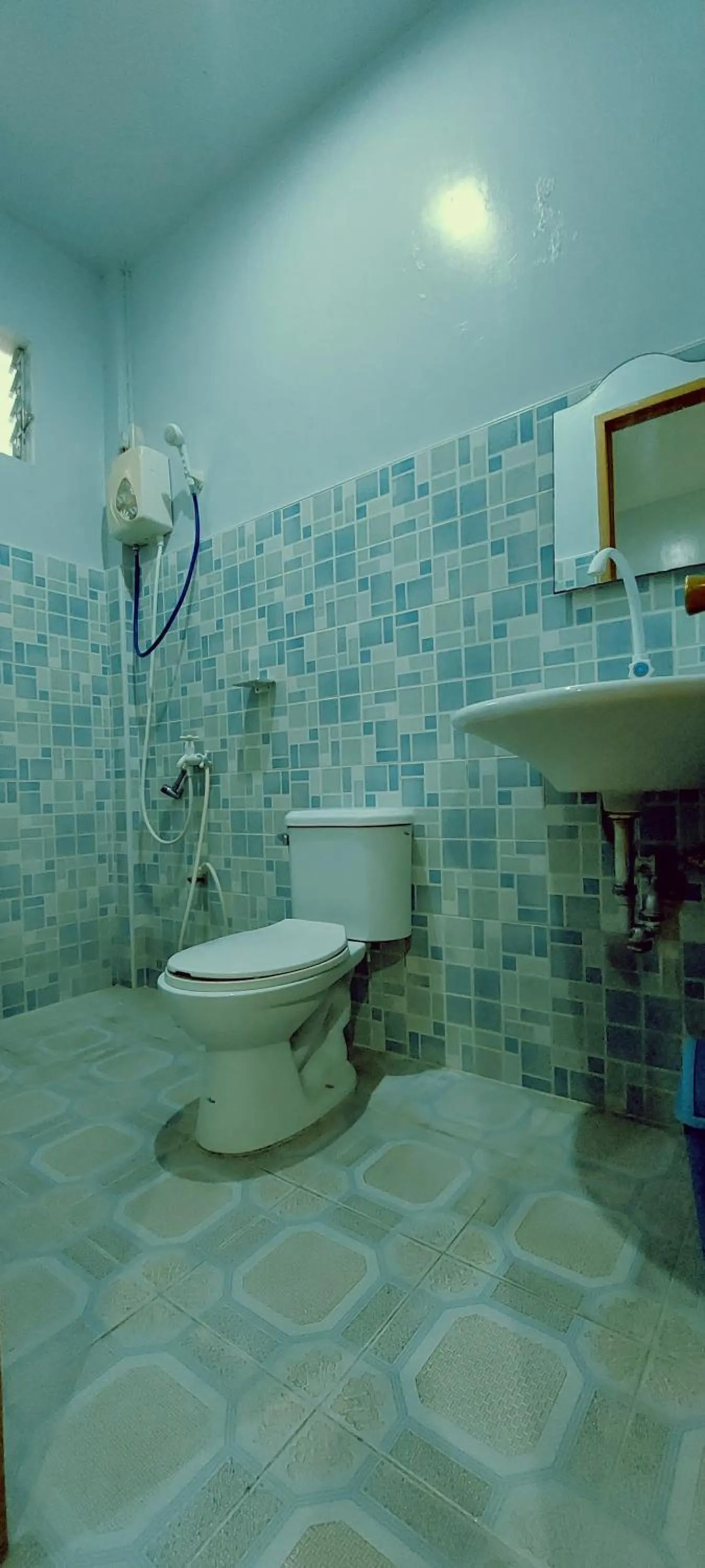 Toilet in Genna's Tourist Inn Santa Fe