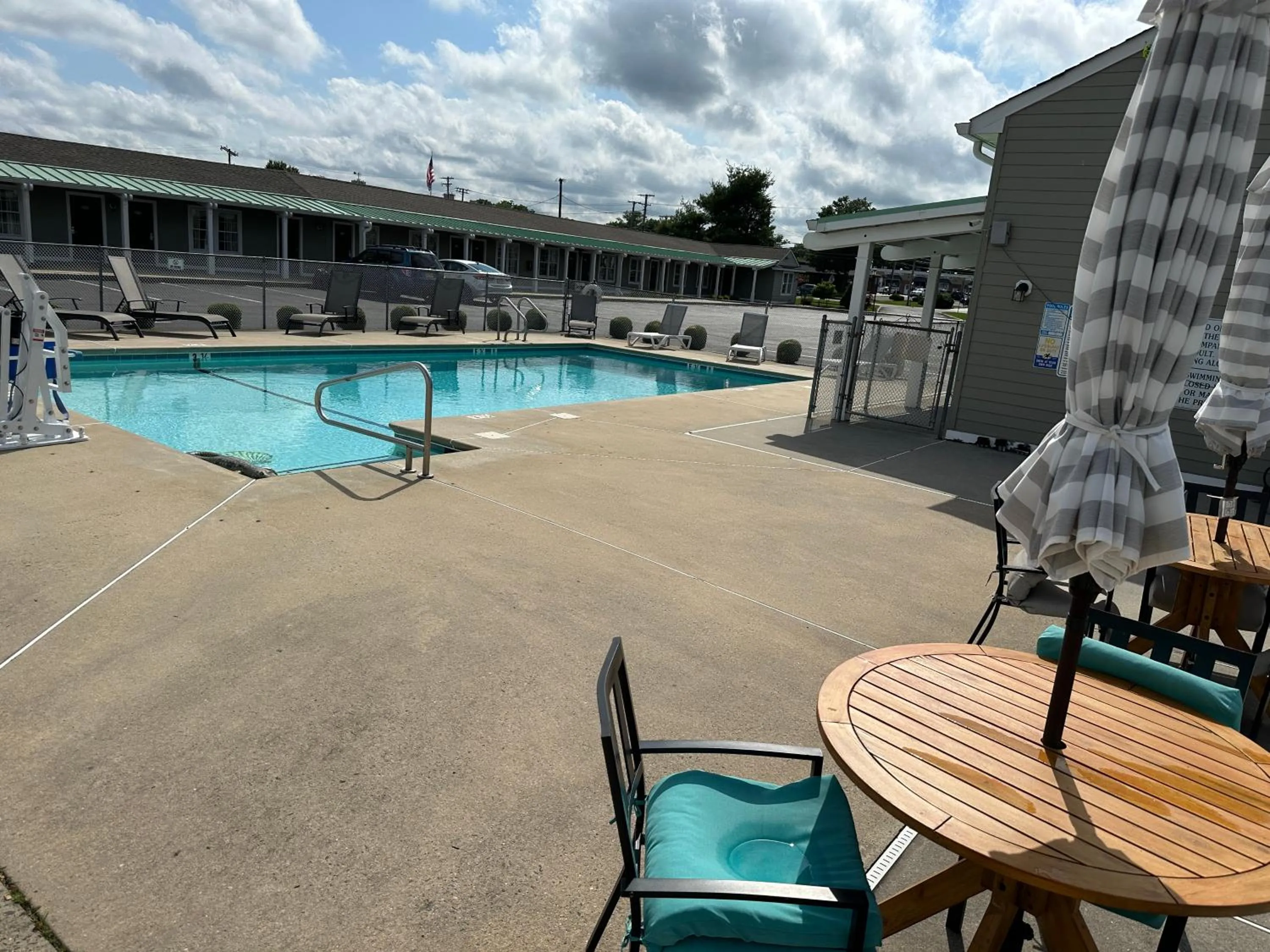 Pool view in Sea Girt Lodge