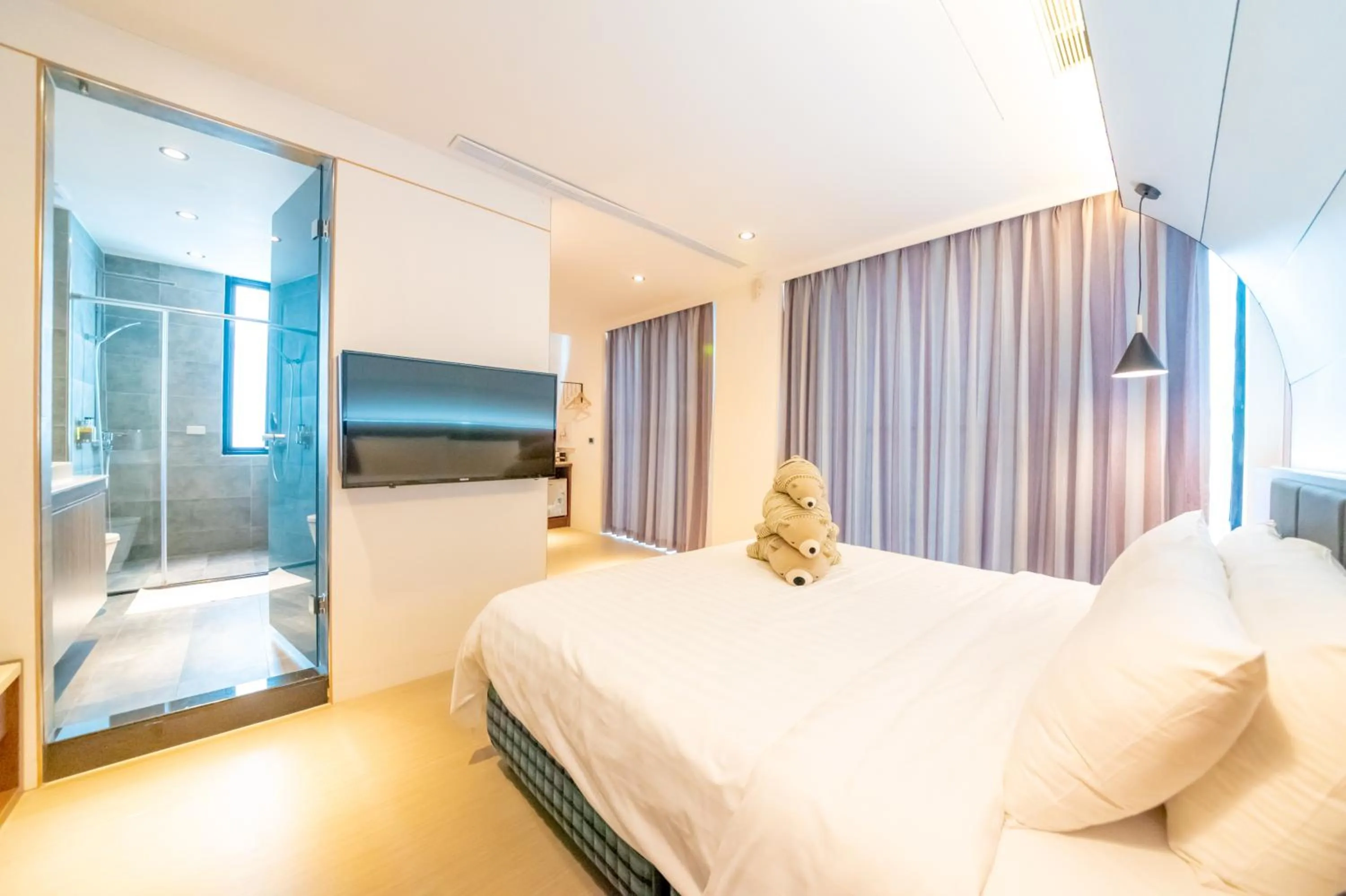 Bed in Sunshine Palm B&B