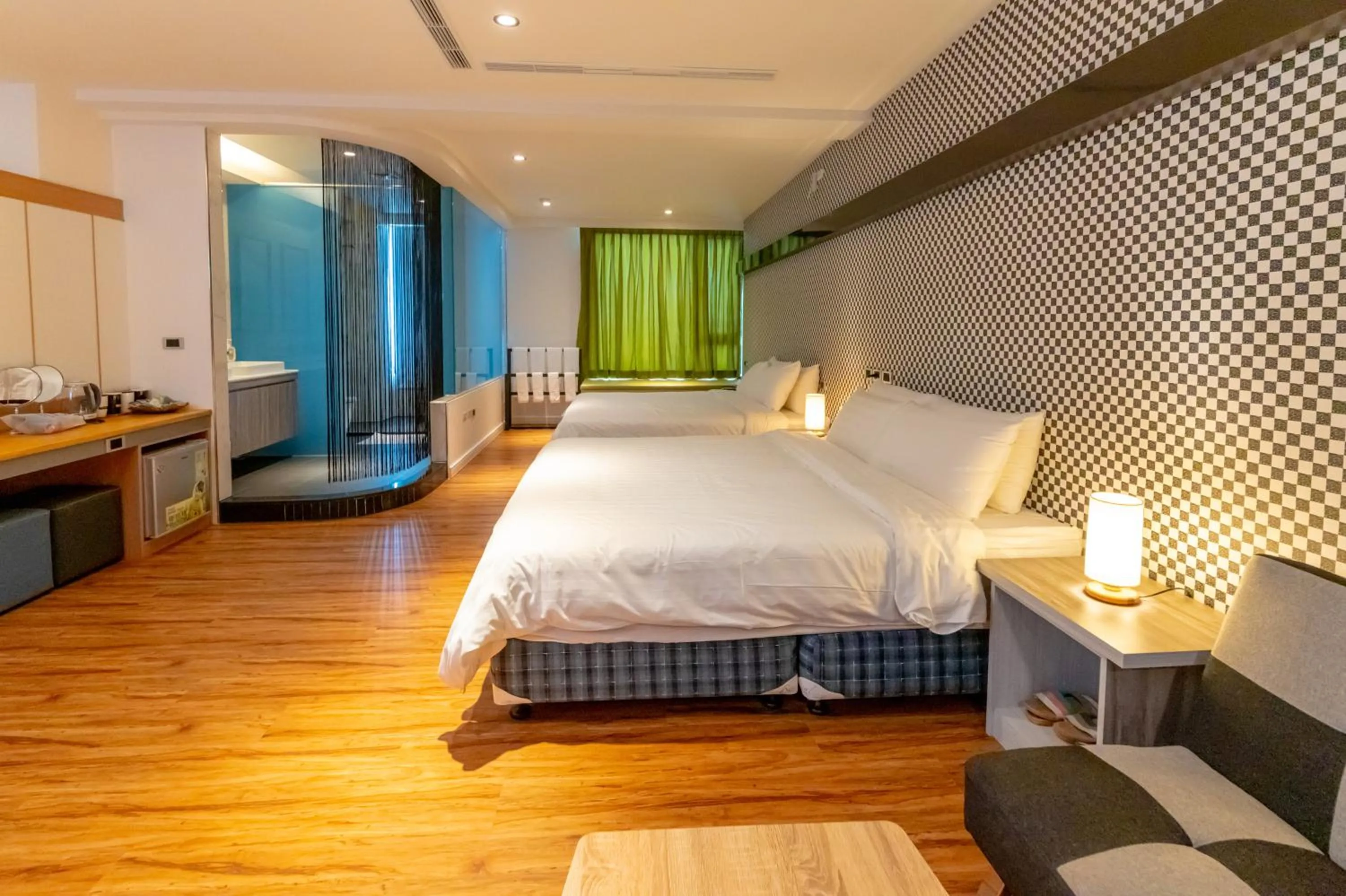 Bed in Sunshine Palm B&B