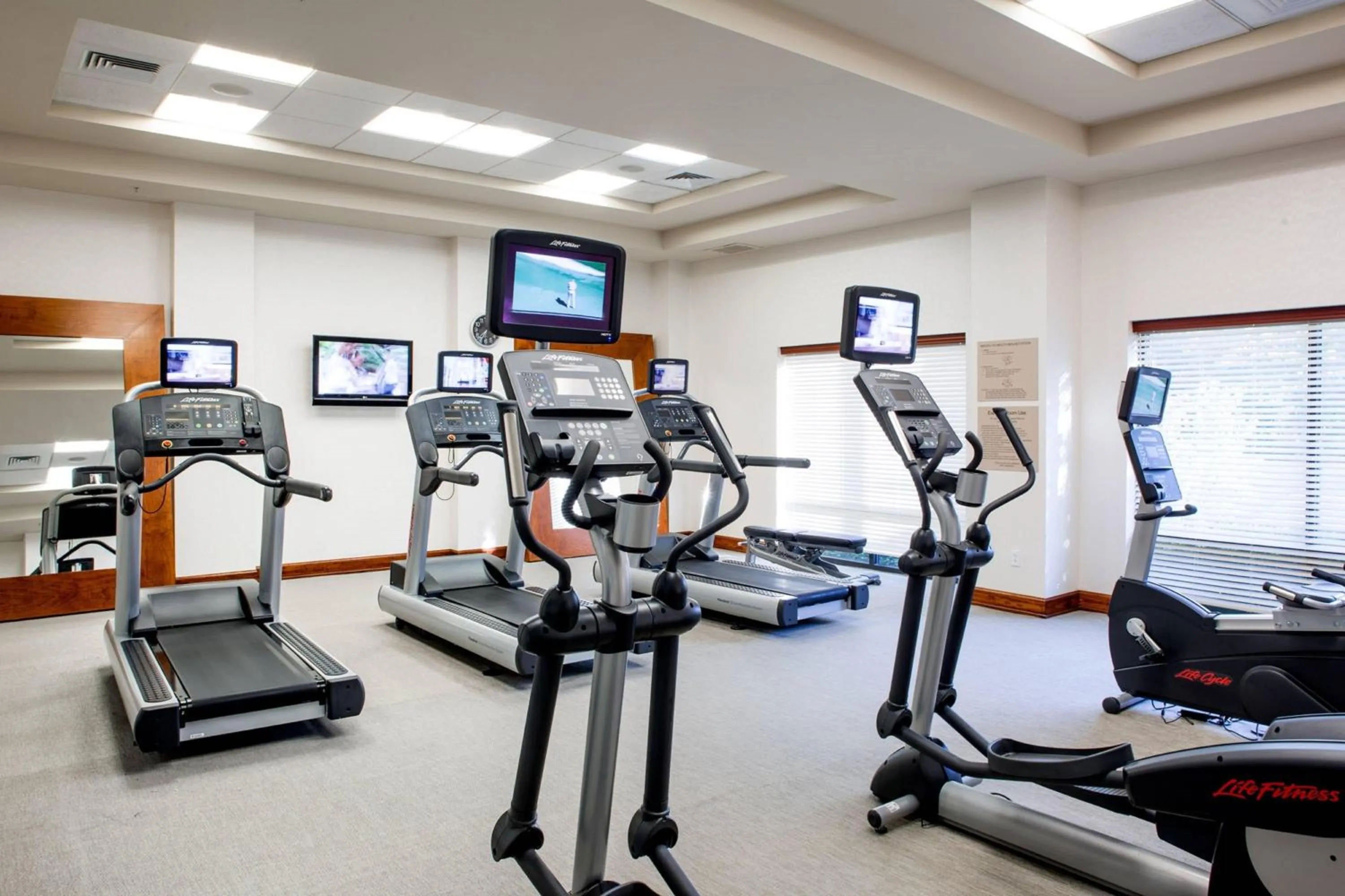 Fitness centre/facilities in SpringHill Suites Hampton