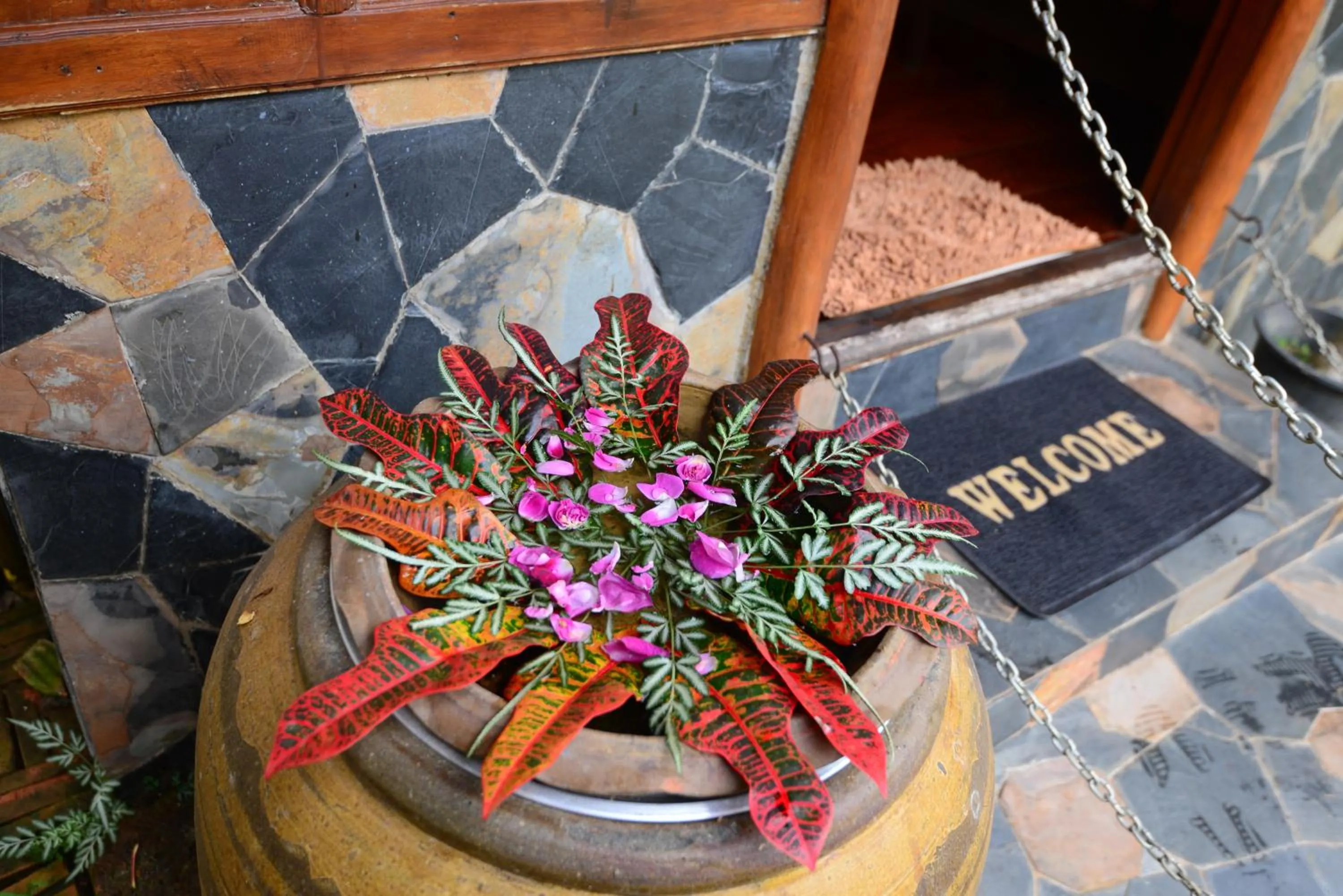 Decorative detail in Viang Yonok Hotel, Restaurant, Sports Club