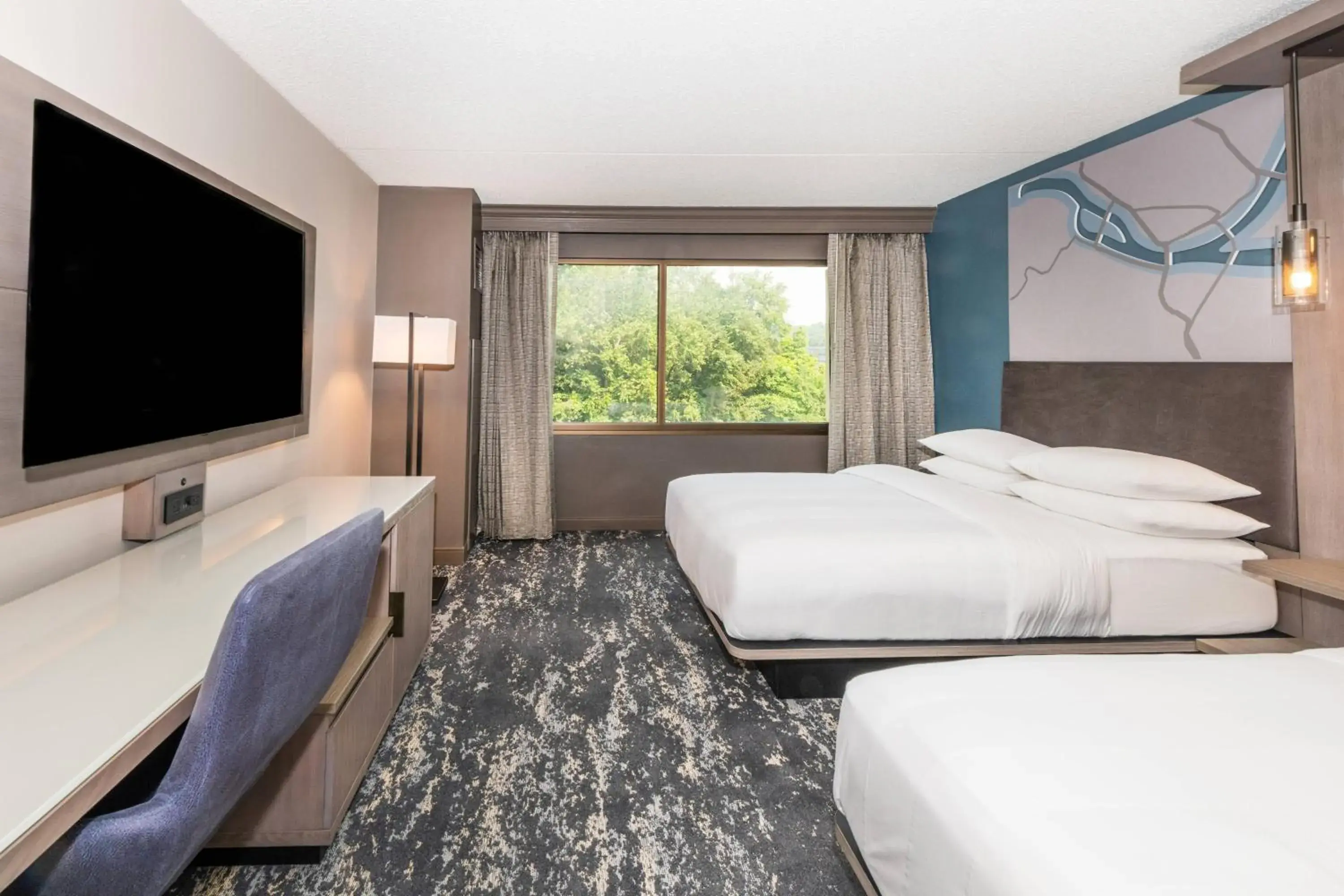 Concierge level, Guest room, 2 Double in Pittsburgh Airport Marriott Concierge level, Guest room, 2 Double in Pittsburgh Airport Marriott