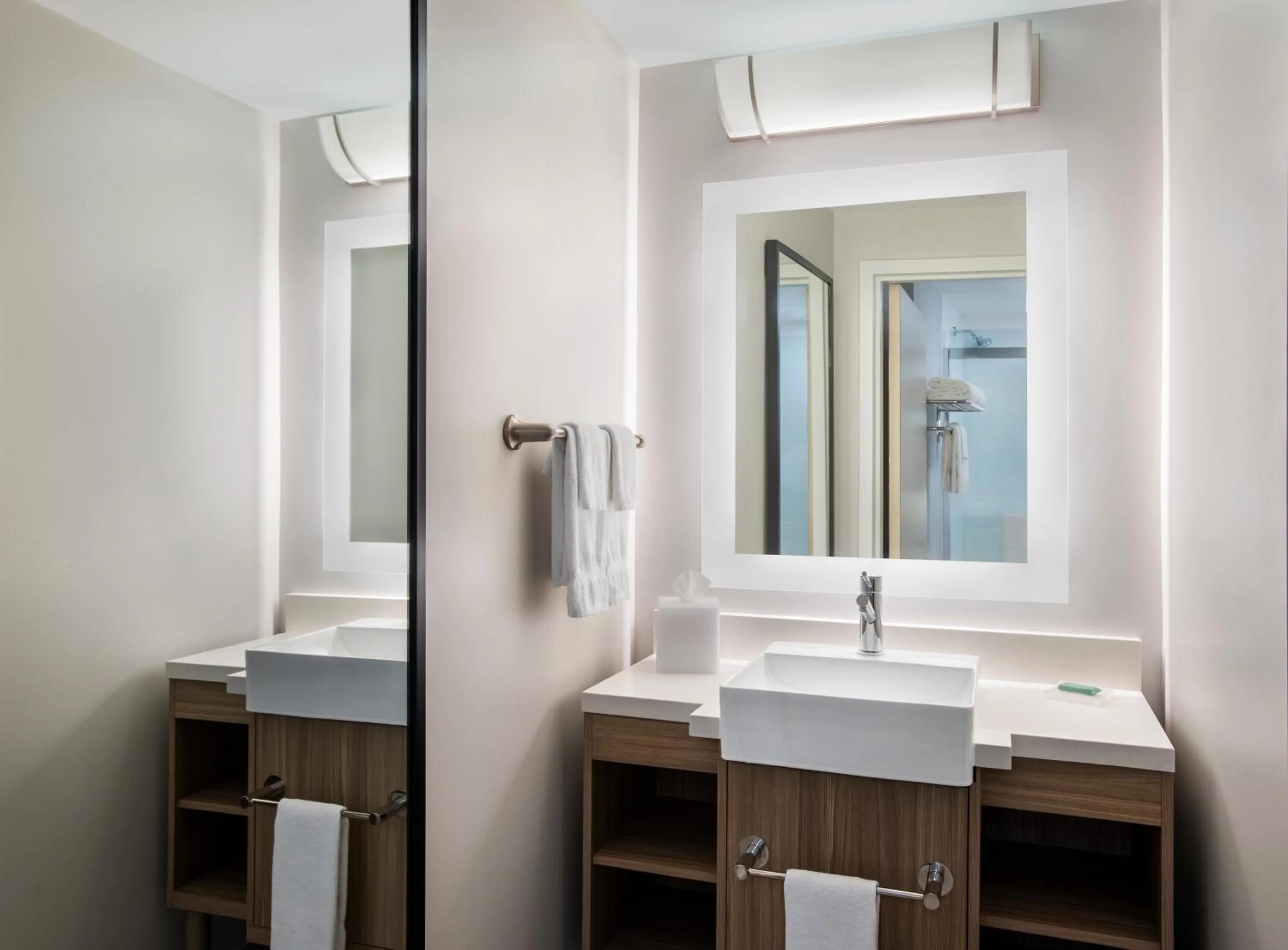 Bathroom in SpringHill Suites Pittsburgh Mills