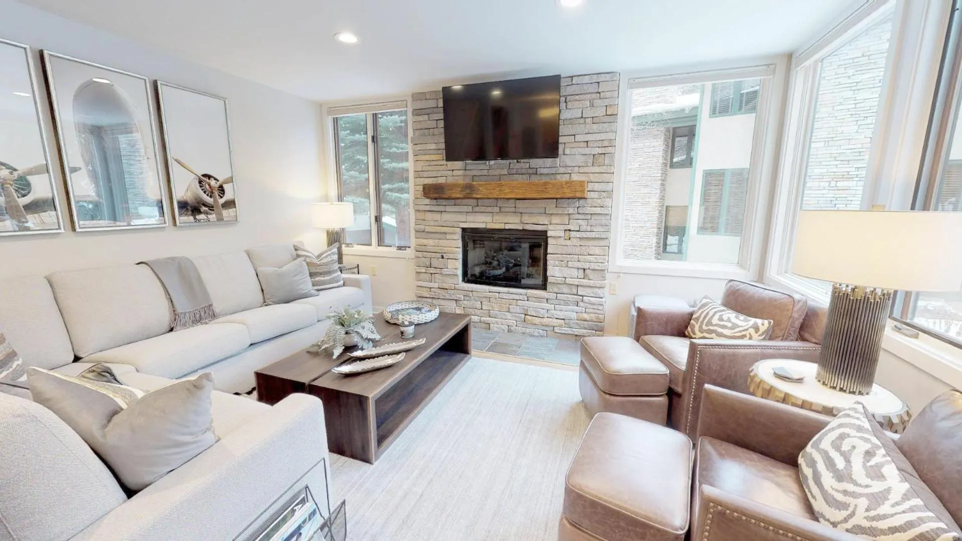 Living room in Tamarack Townhomes - CoralTree Residence Collection