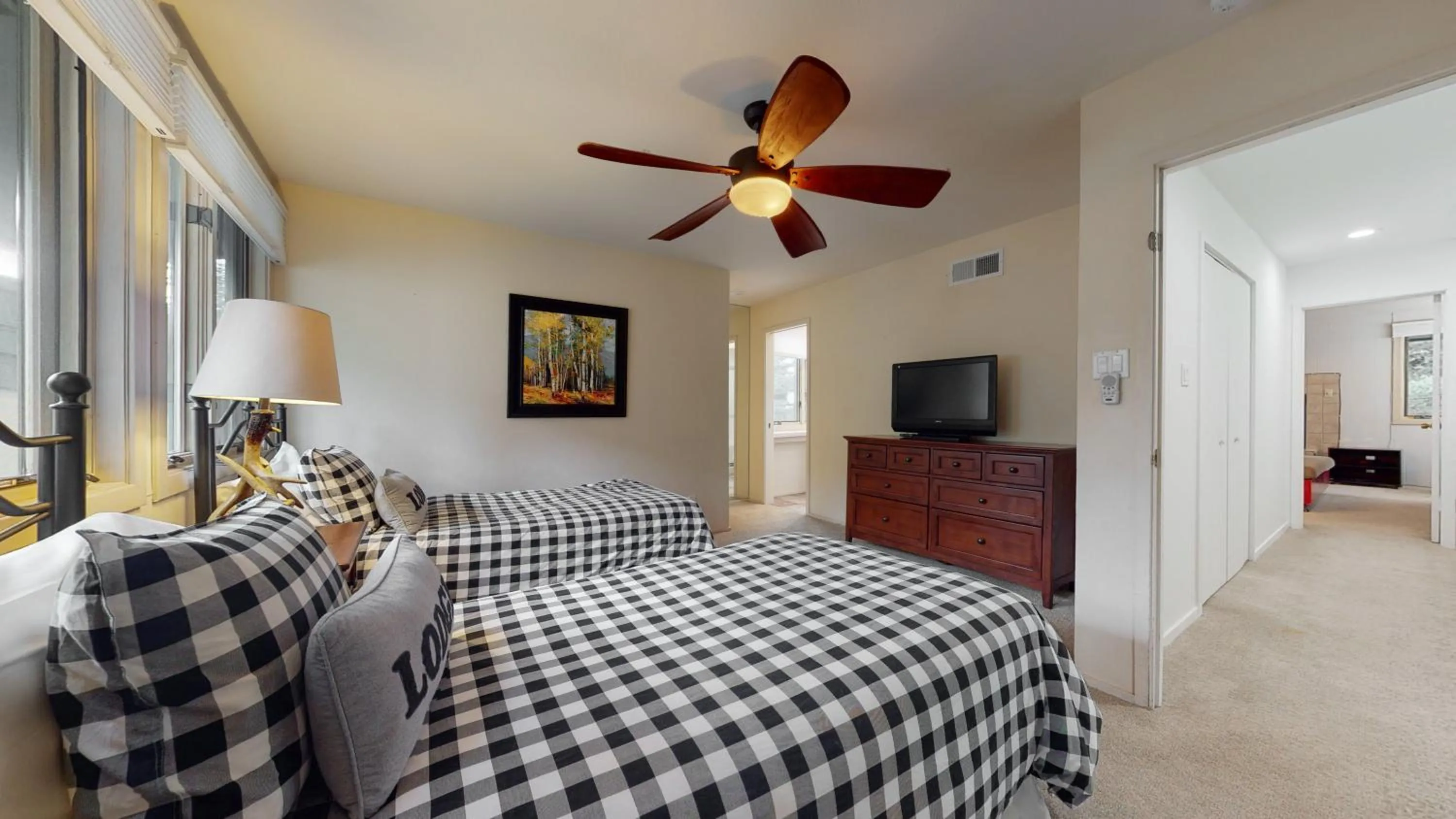 Bedroom, Bed in Tamarack Townhomes - CoralTree Residence Collection
