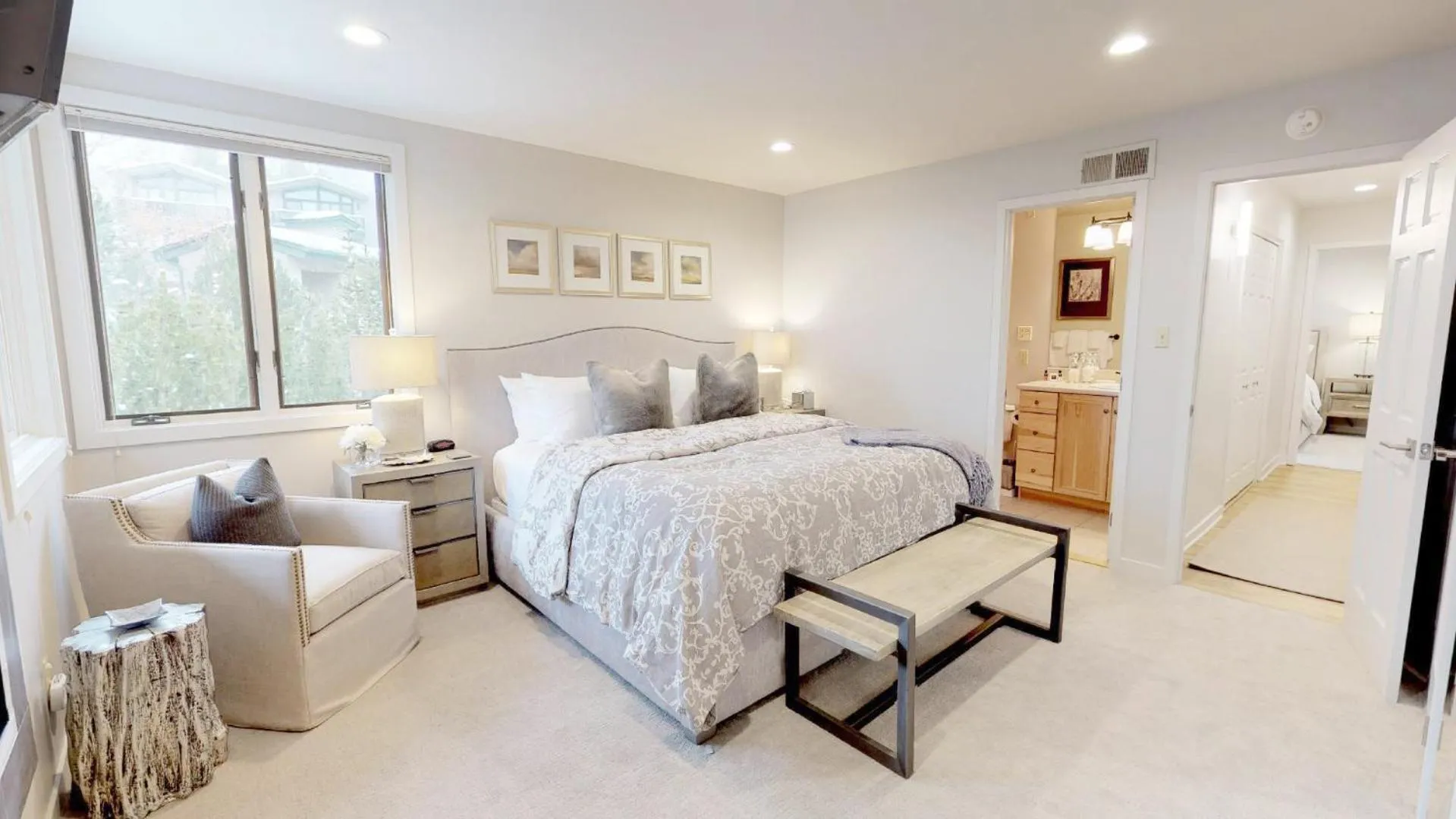 Bedroom, Bed in Tamarack Townhomes - CoralTree Residence Collection