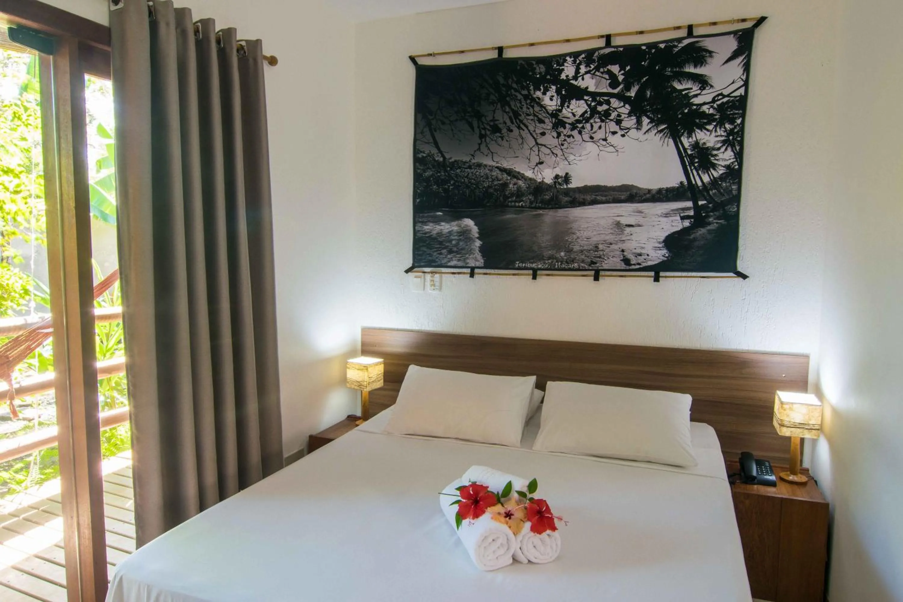 Bed in Pousada Vila do Dengo