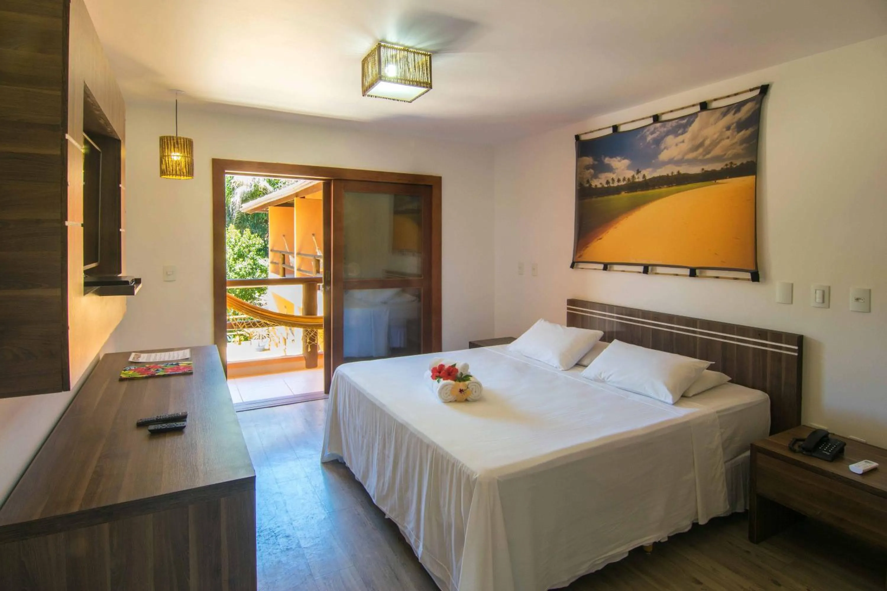 Bed in Pousada Vila do Dengo