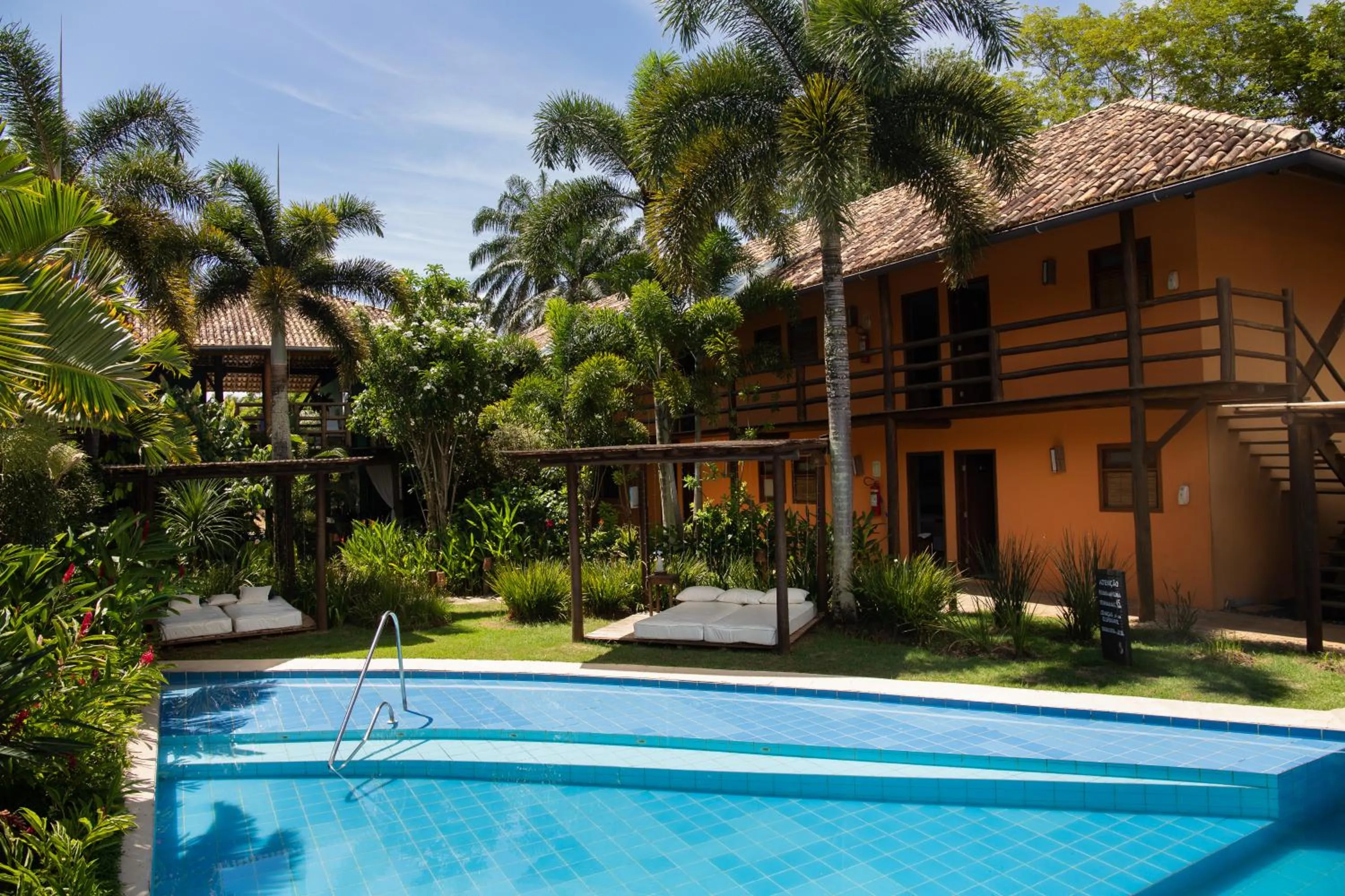 Pool view in Pousada Vila do Dengo