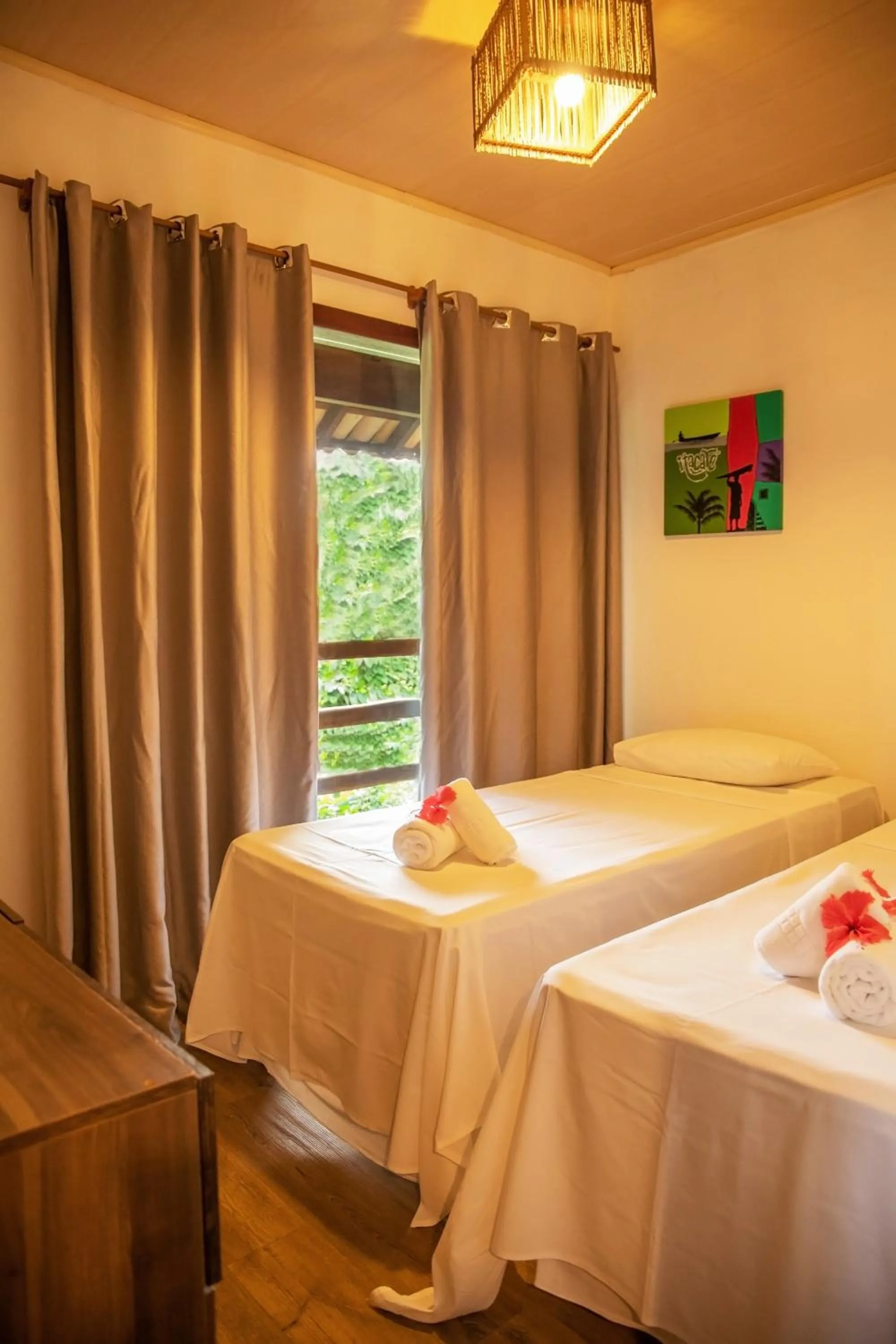 Bed in Pousada Vila do Dengo