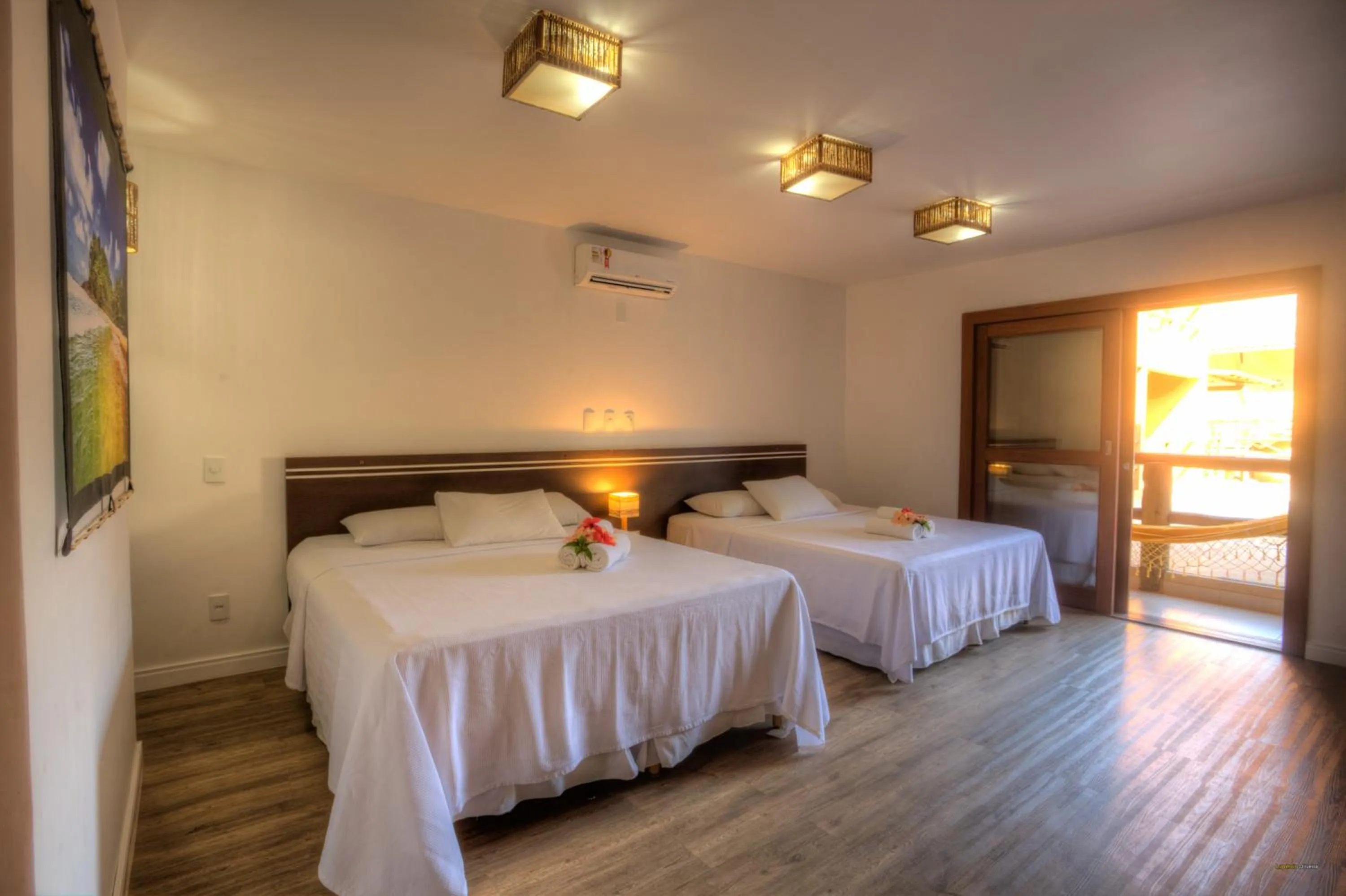 Bed in Pousada Vila do Dengo