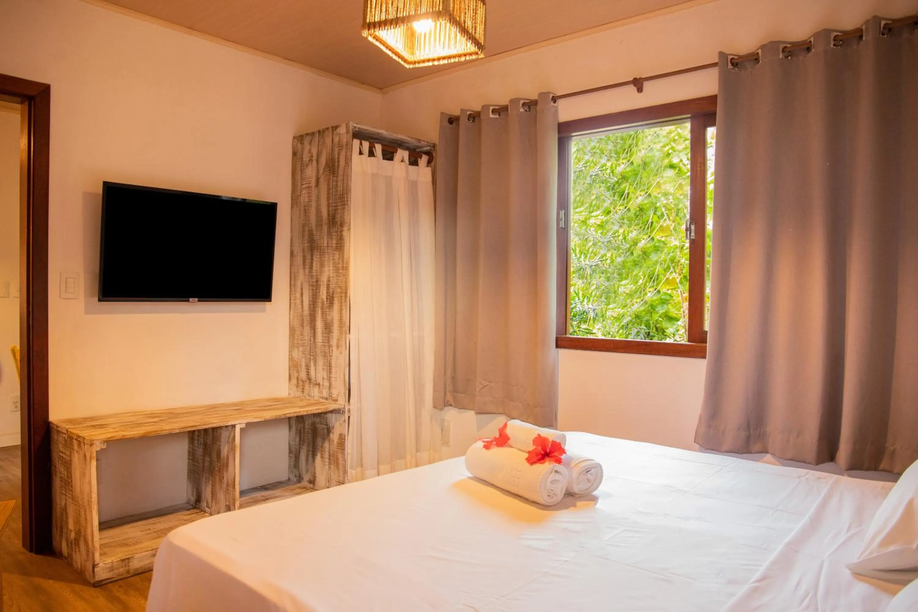 Bed in Pousada Vila do Dengo