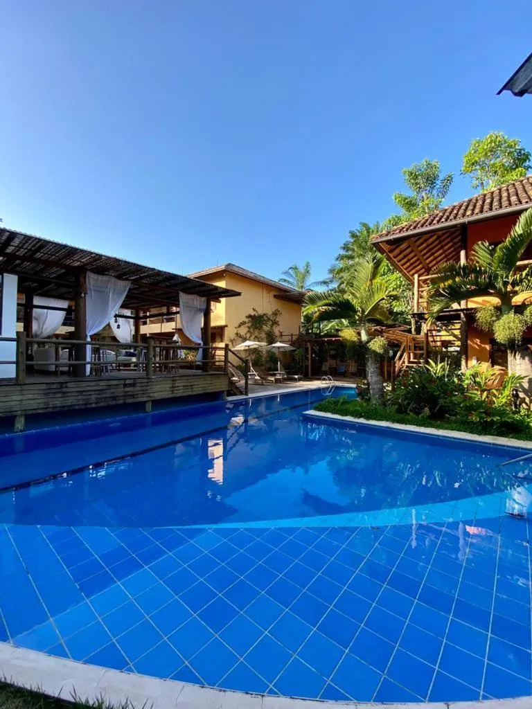Pool view in Pousada Vila do Dengo