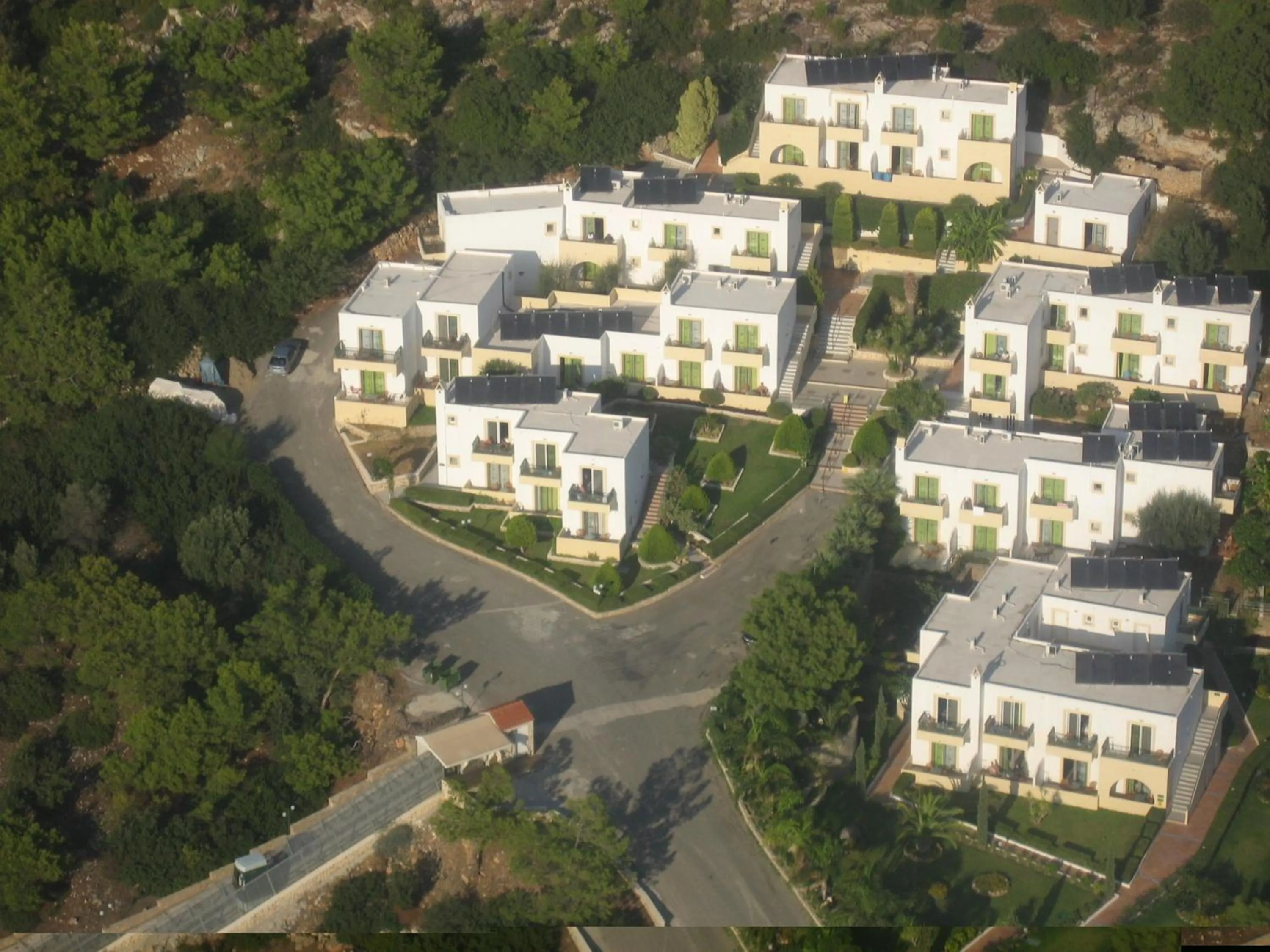 Bird's eye view in Pefkos Beach Studios & Apartments