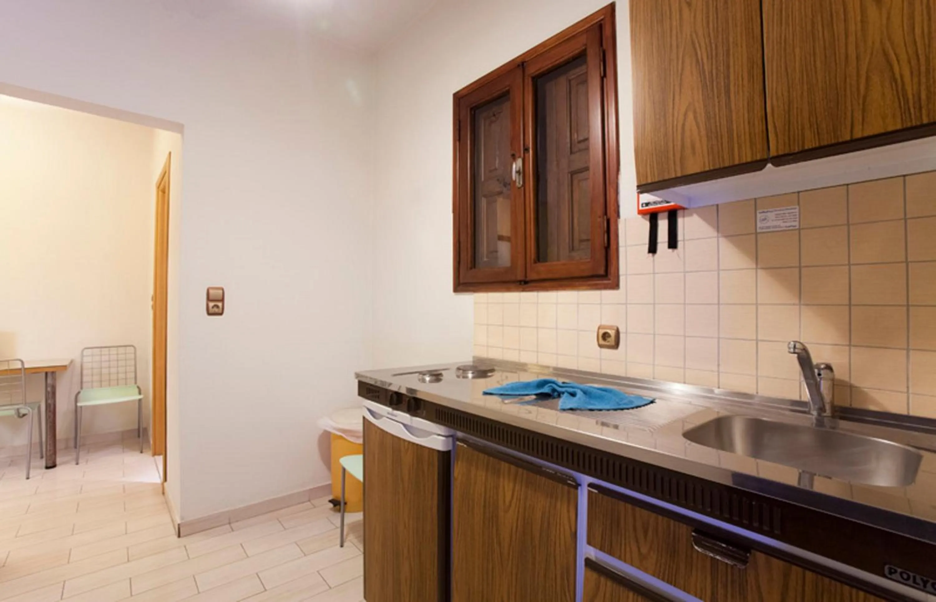 Kitchen or kitchenette in Pefkos Beach Studios & Apartments