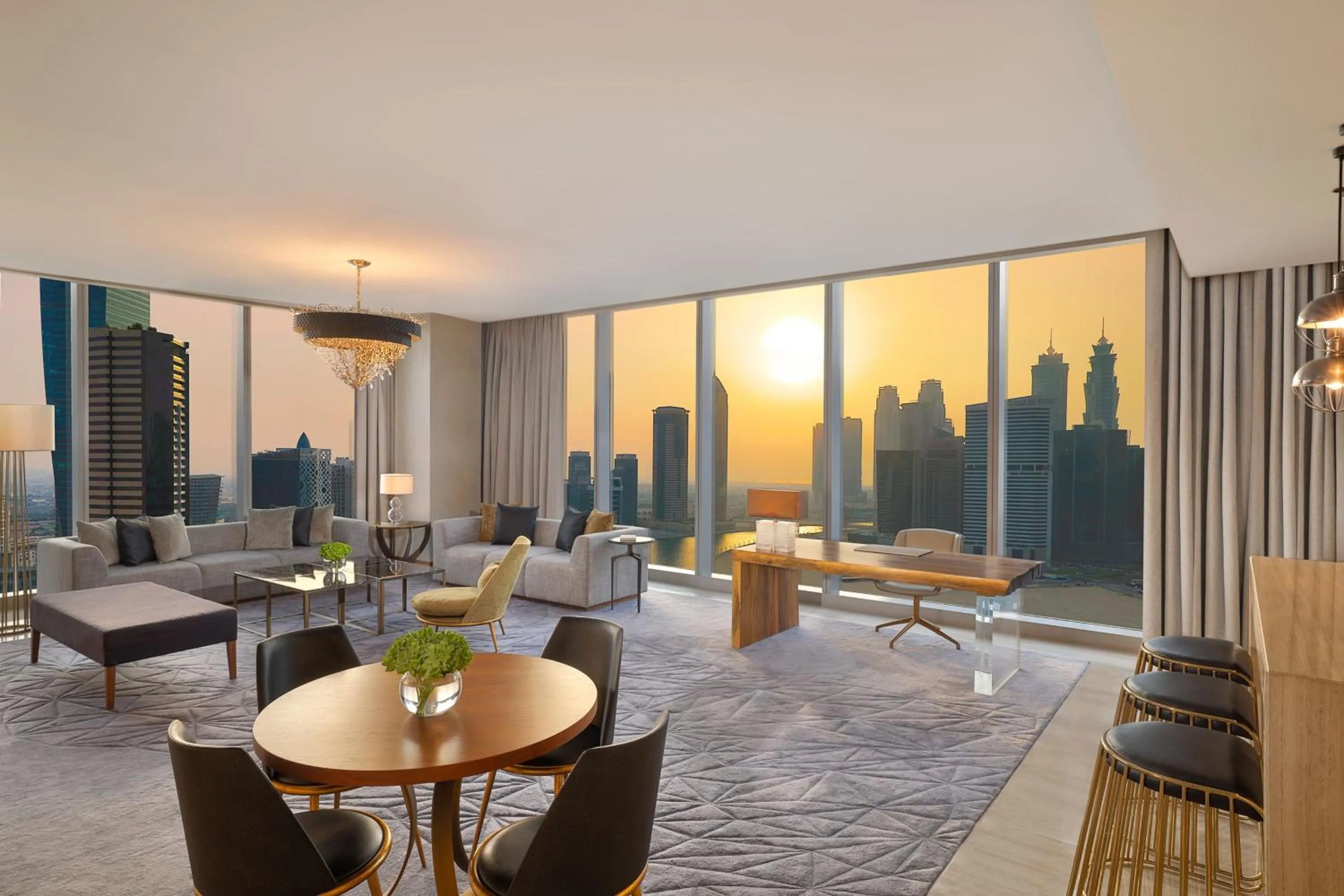 Living room in The St. Regis Downtown Dubai