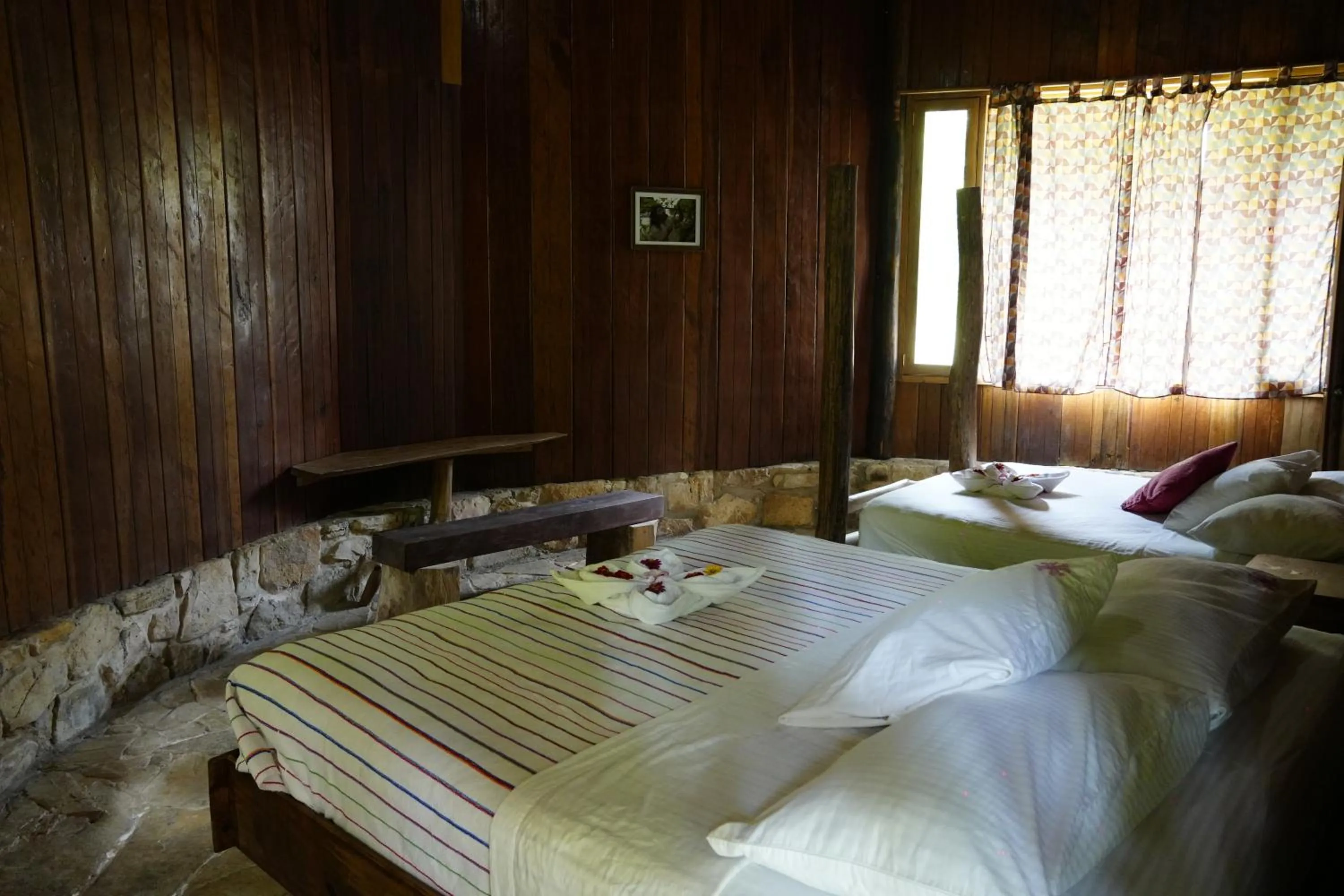Bed in Eco Hotel Sak Nok