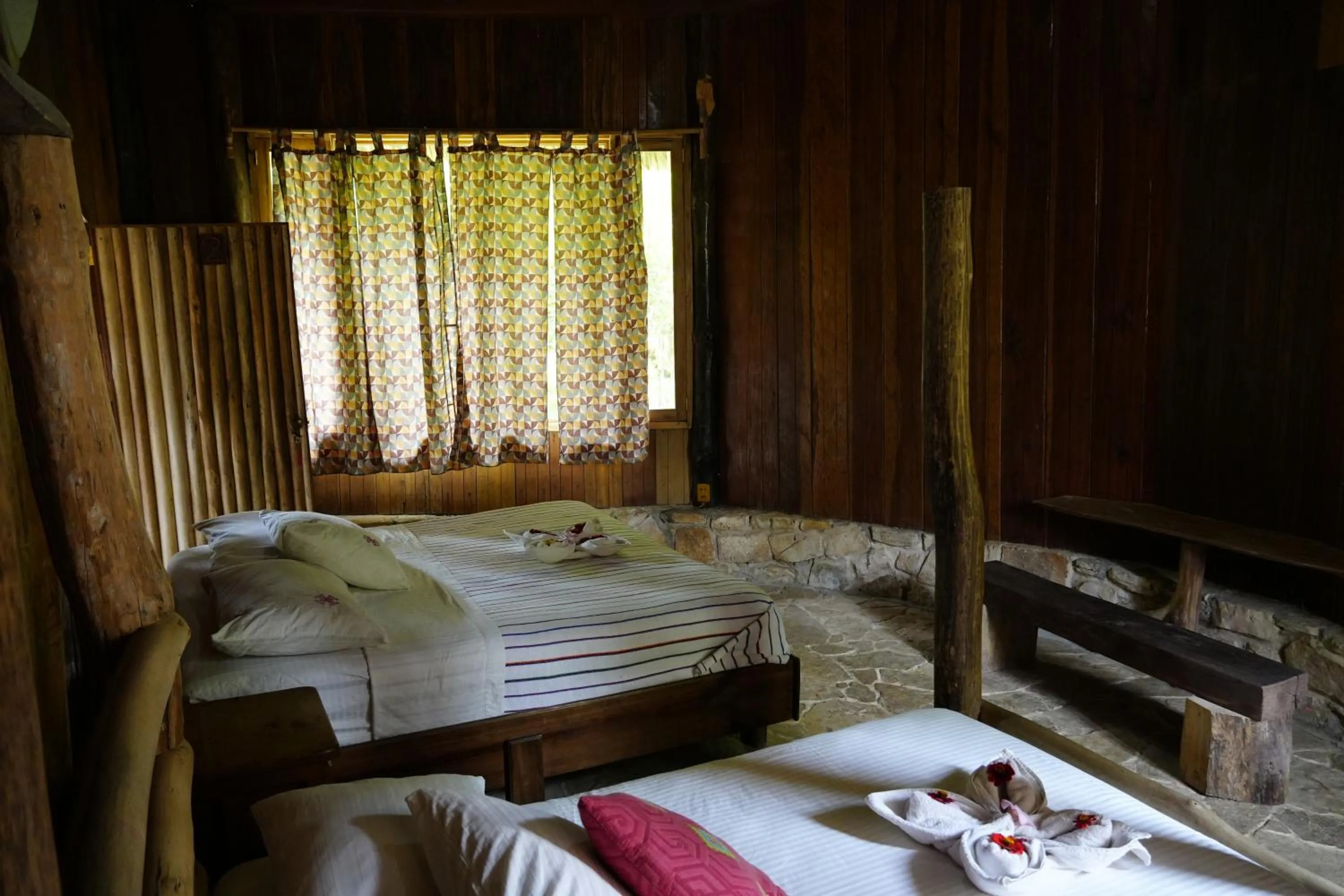 Bed in Eco Hotel Sak Nok