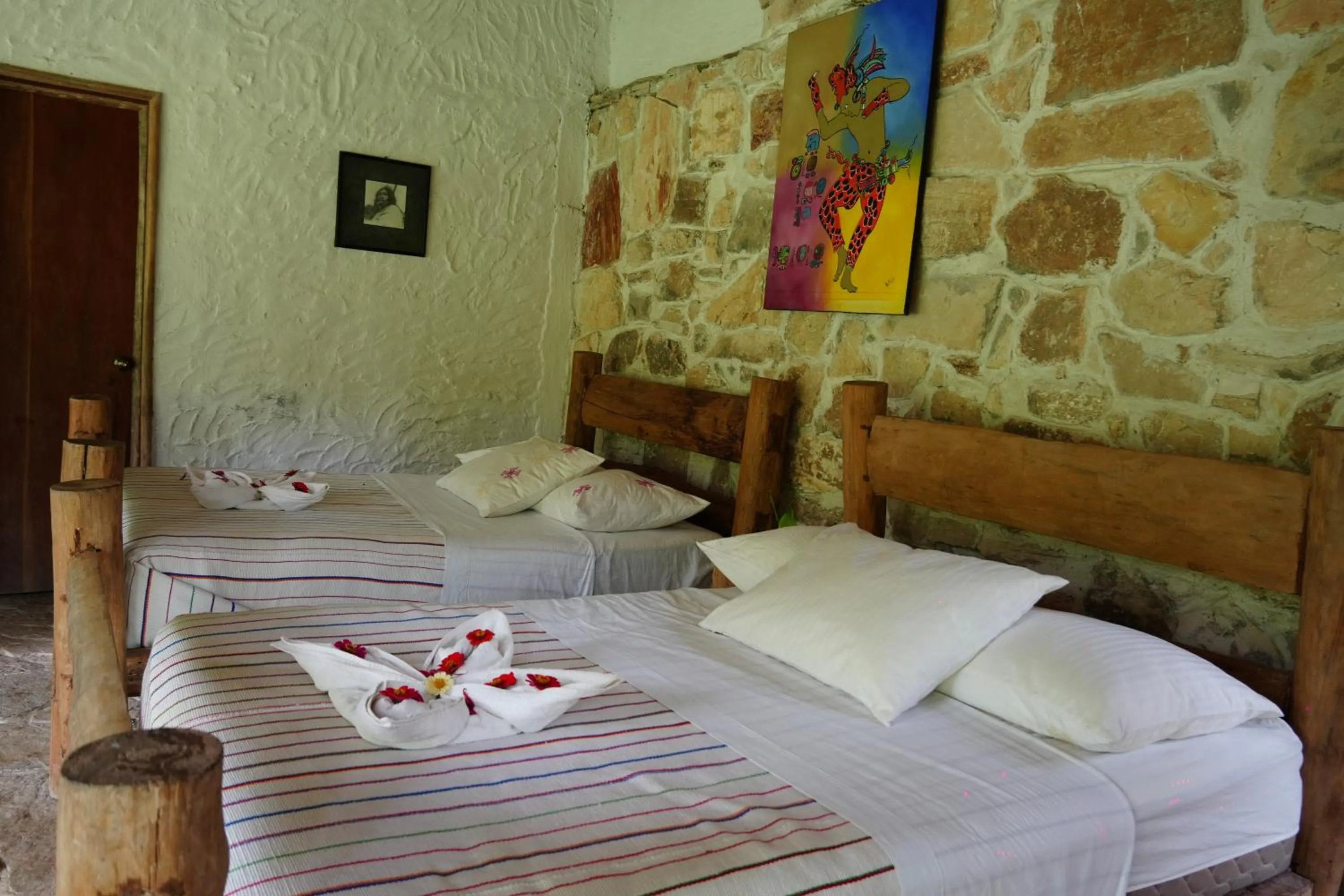 Bed in Eco Hotel Sak Nok