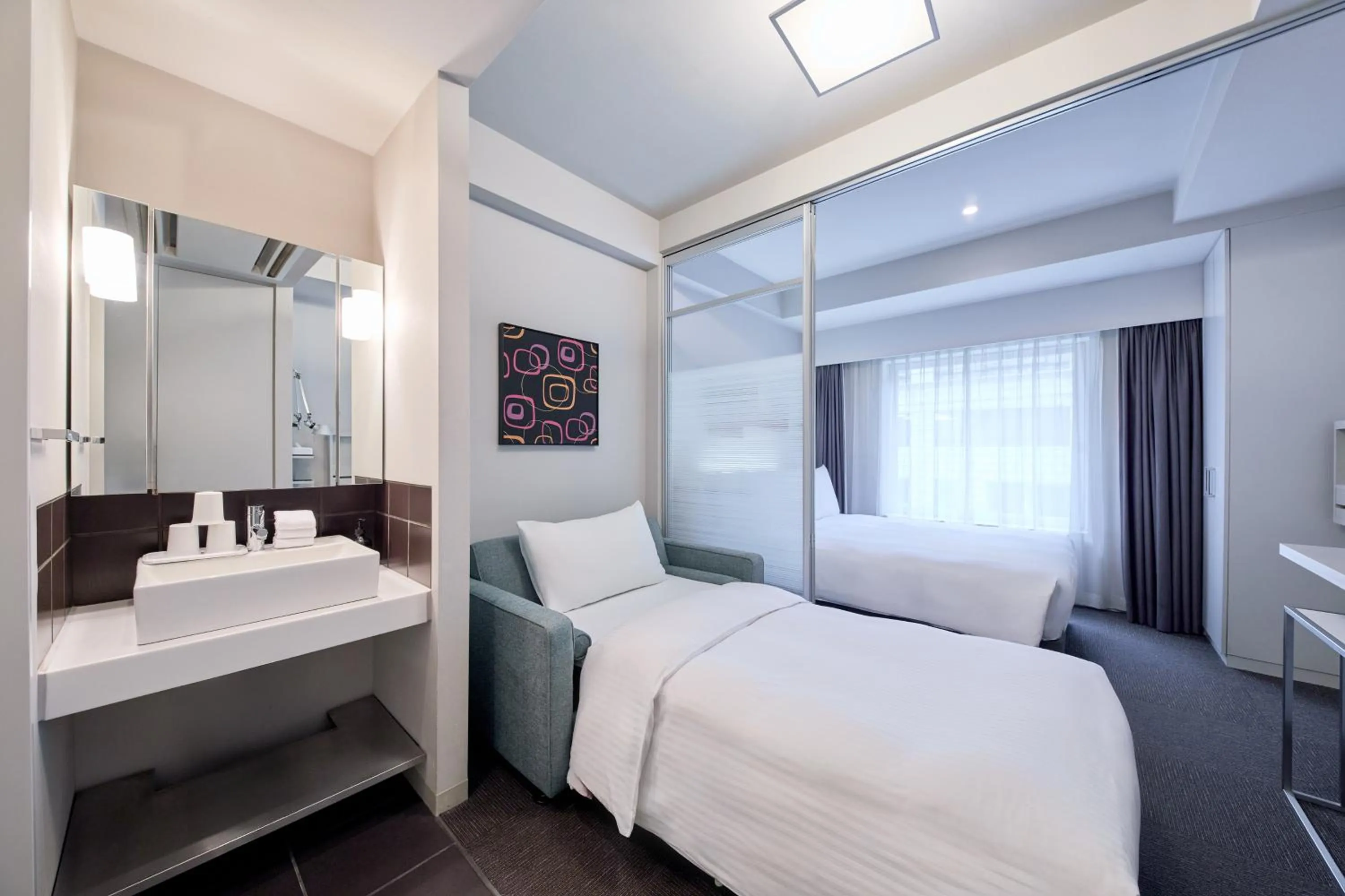 Bed in Citadines Shinjuku Tokyo