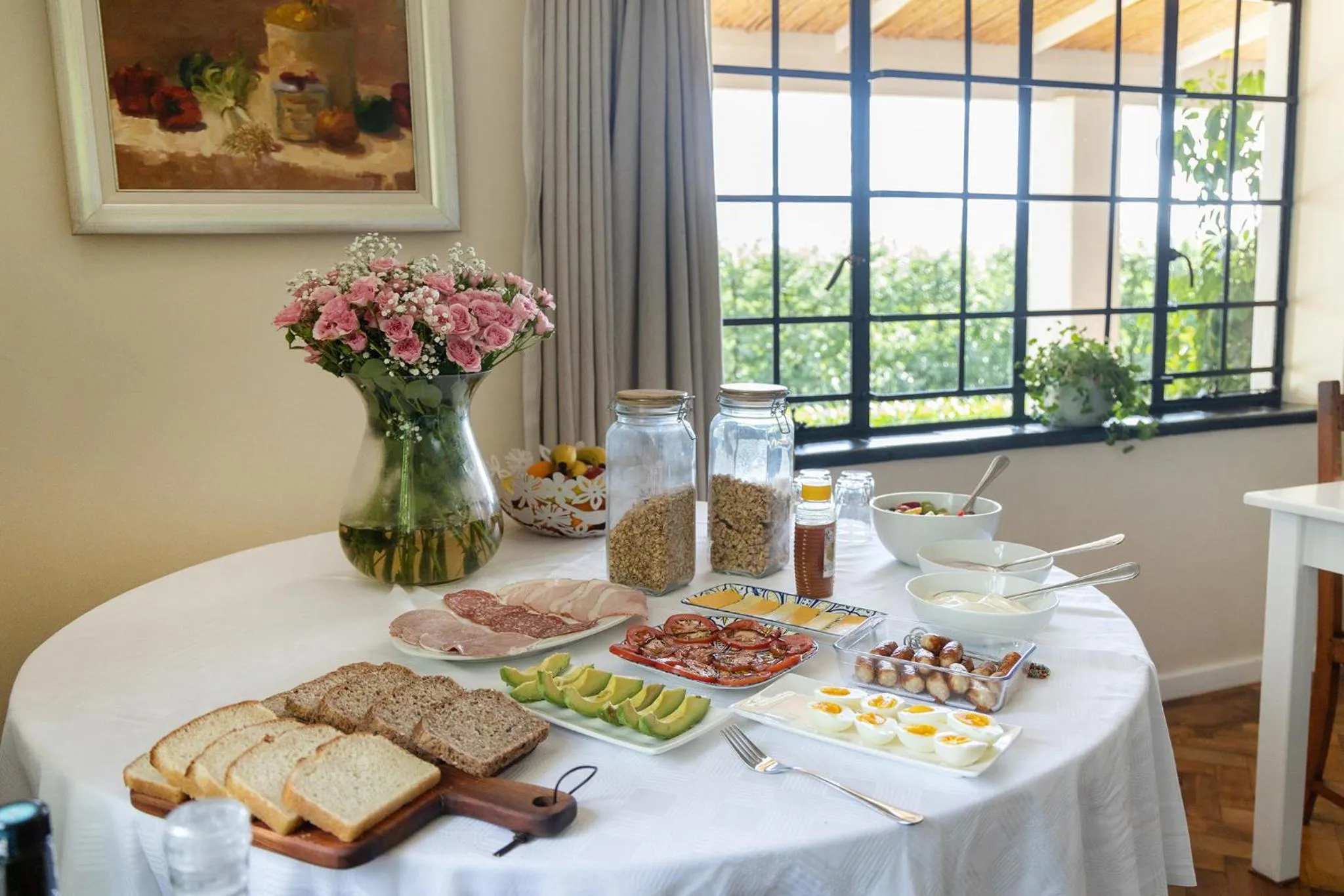 Continental breakfast in Elgin Country Lodge