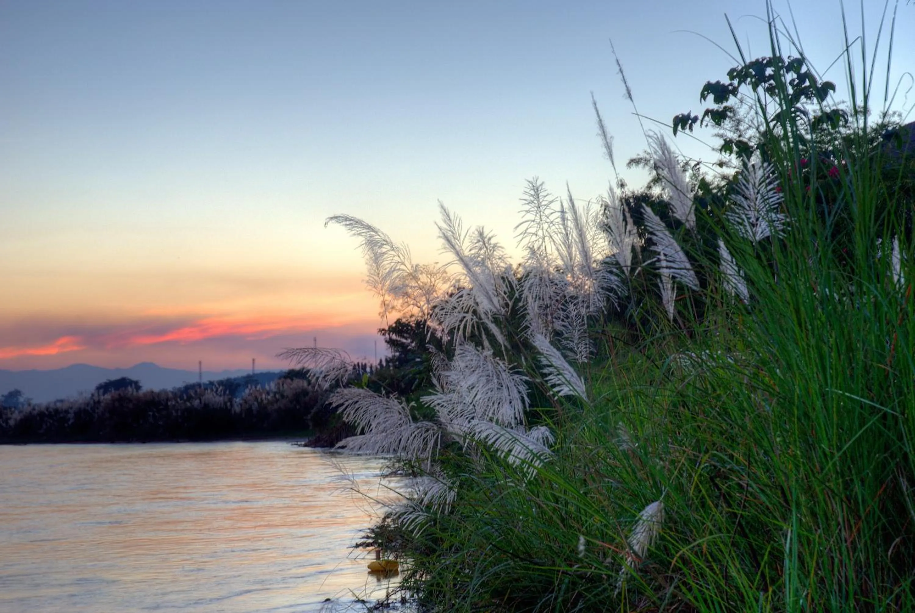 Sunset in Maekok River Village Resort