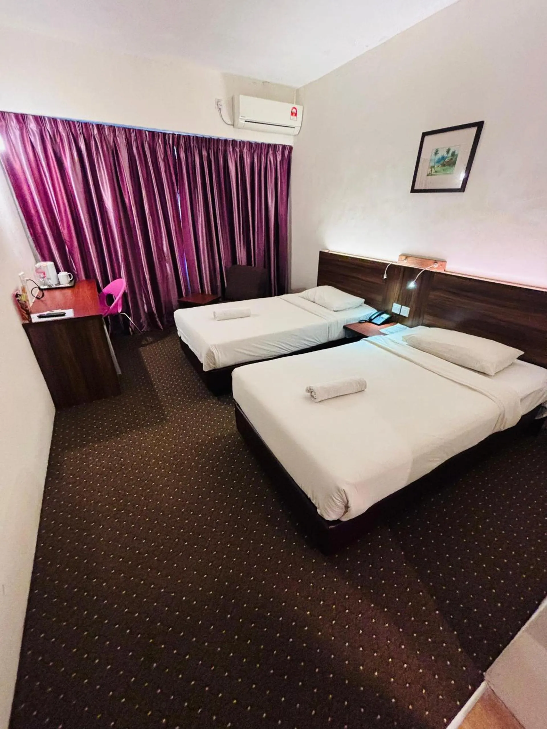 Bed in Hotel Yt Midtown Kuala Terengganu