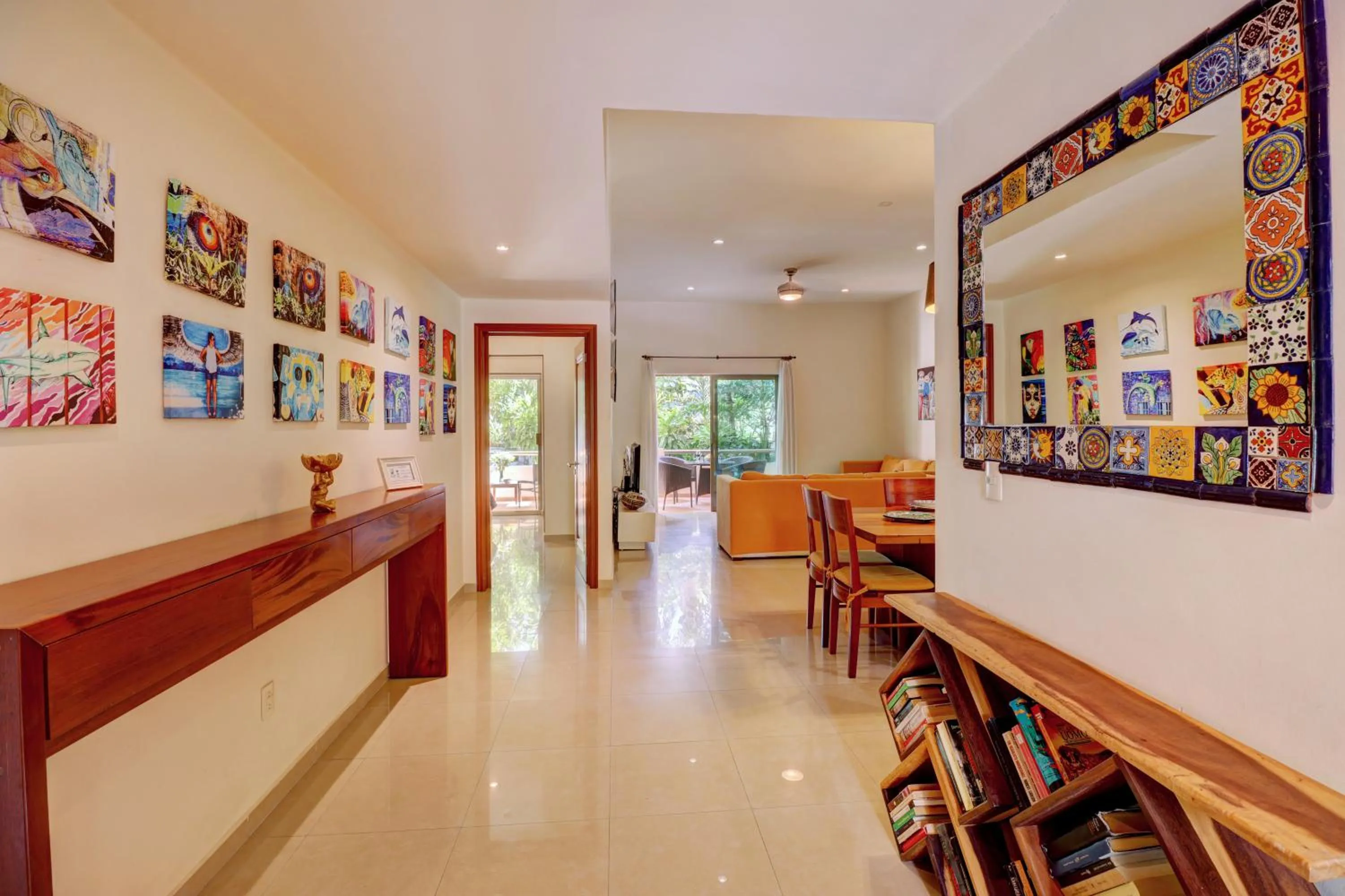 Living room in Riviera Maya Suites