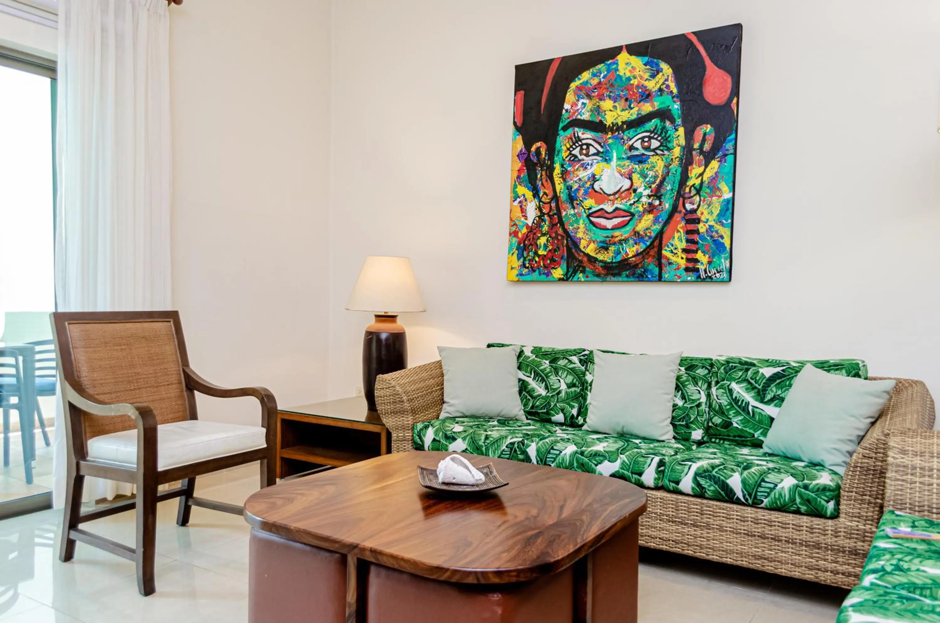 Living room in Riviera Maya Suites