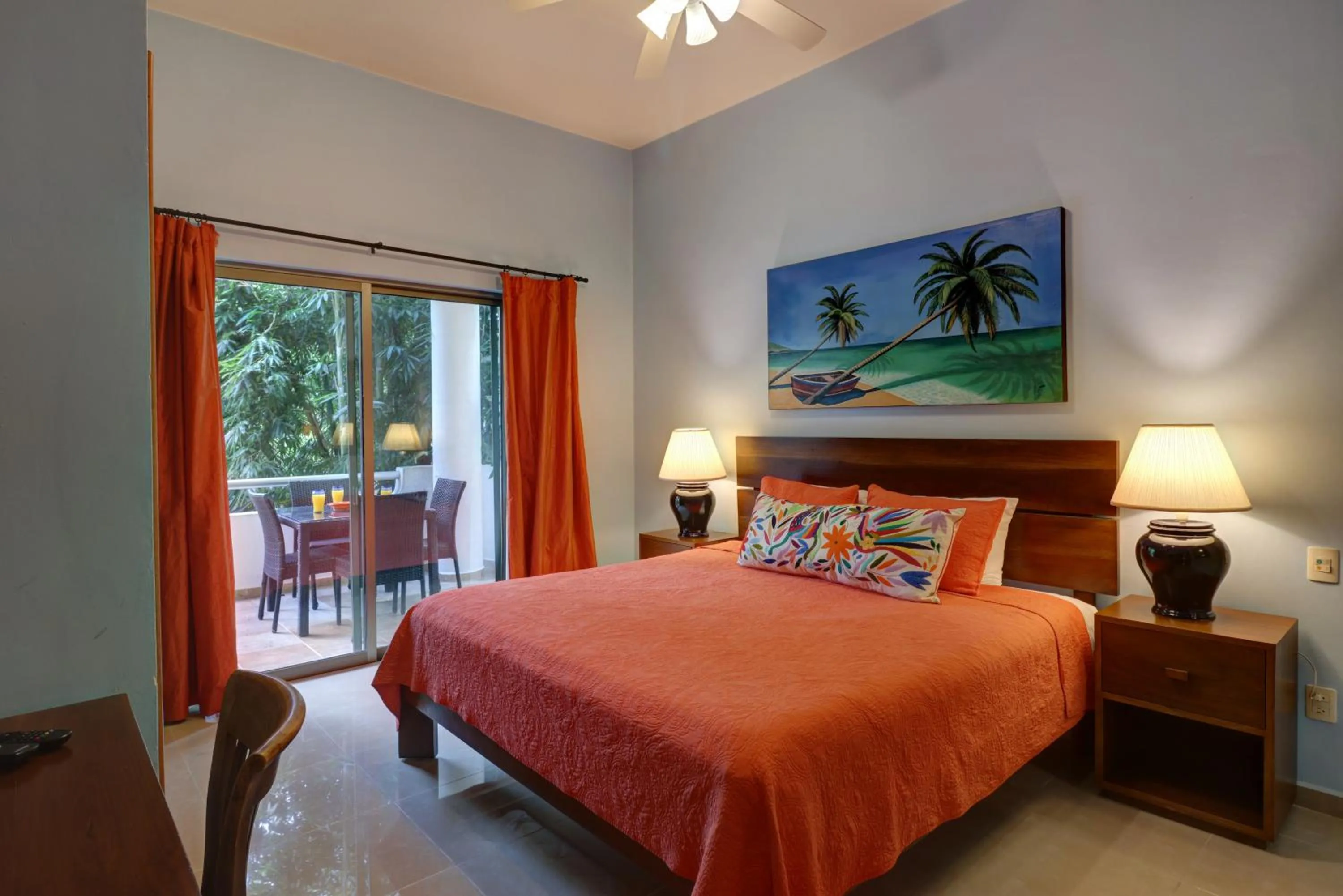 Bed in Riviera Maya Suites