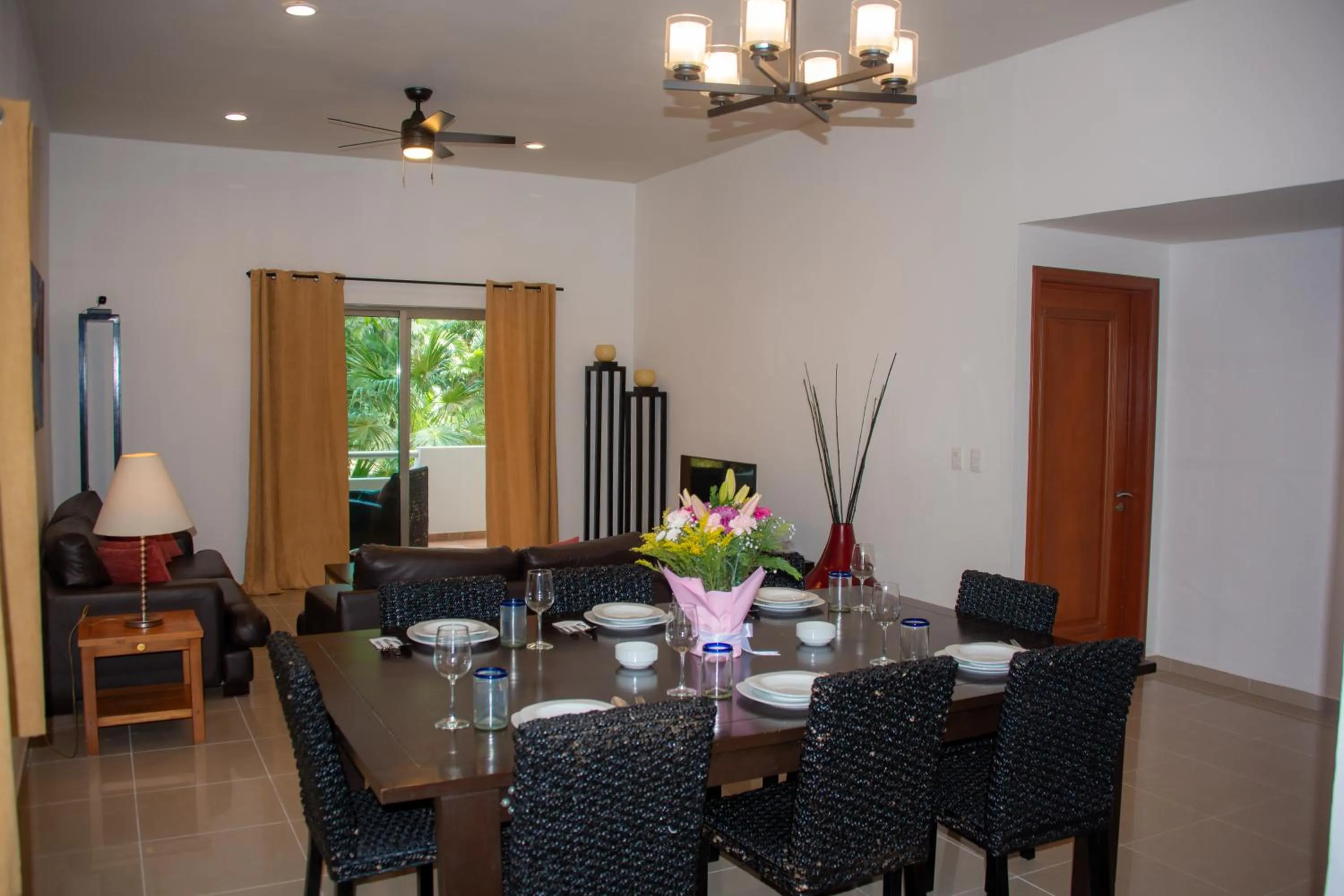 Living room in Riviera Maya Suites