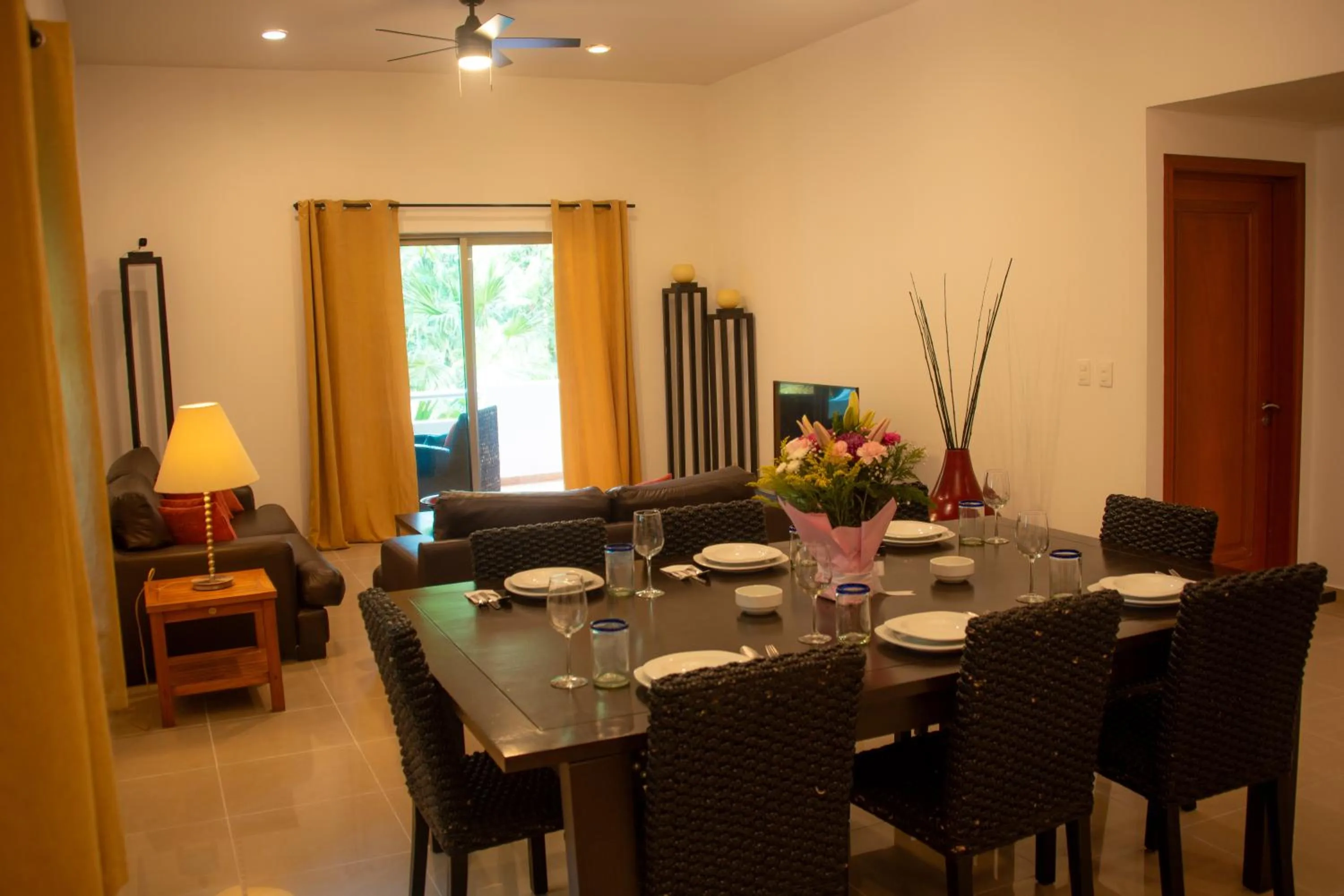 Living room in Riviera Maya Suites