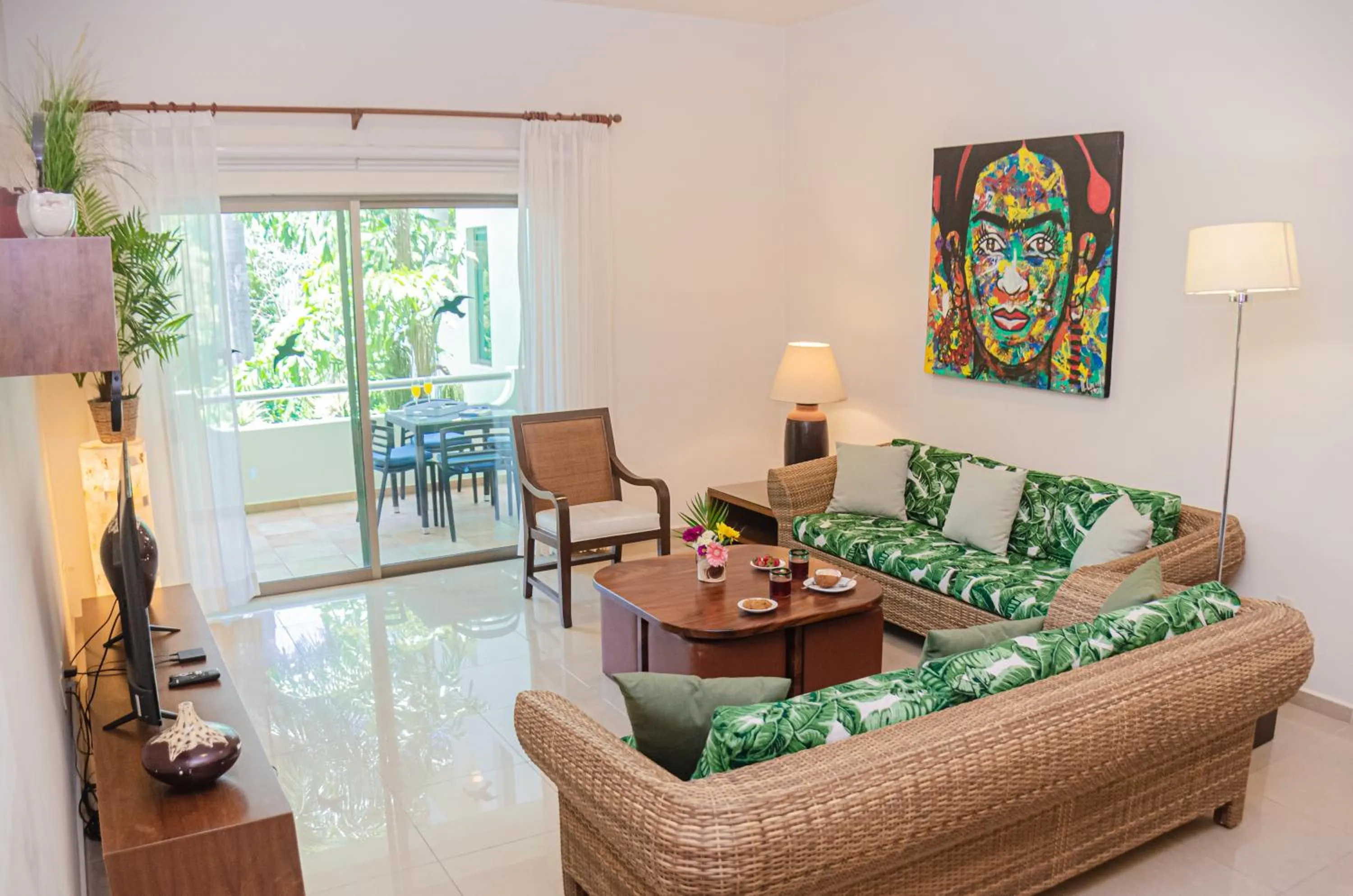 Living room in Riviera Maya Suites