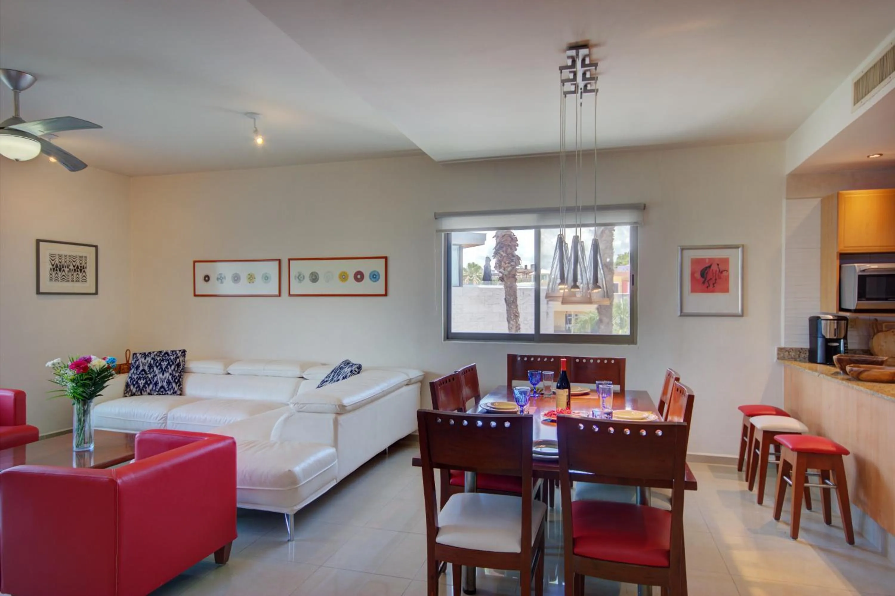 Living room in Riviera Maya Suites