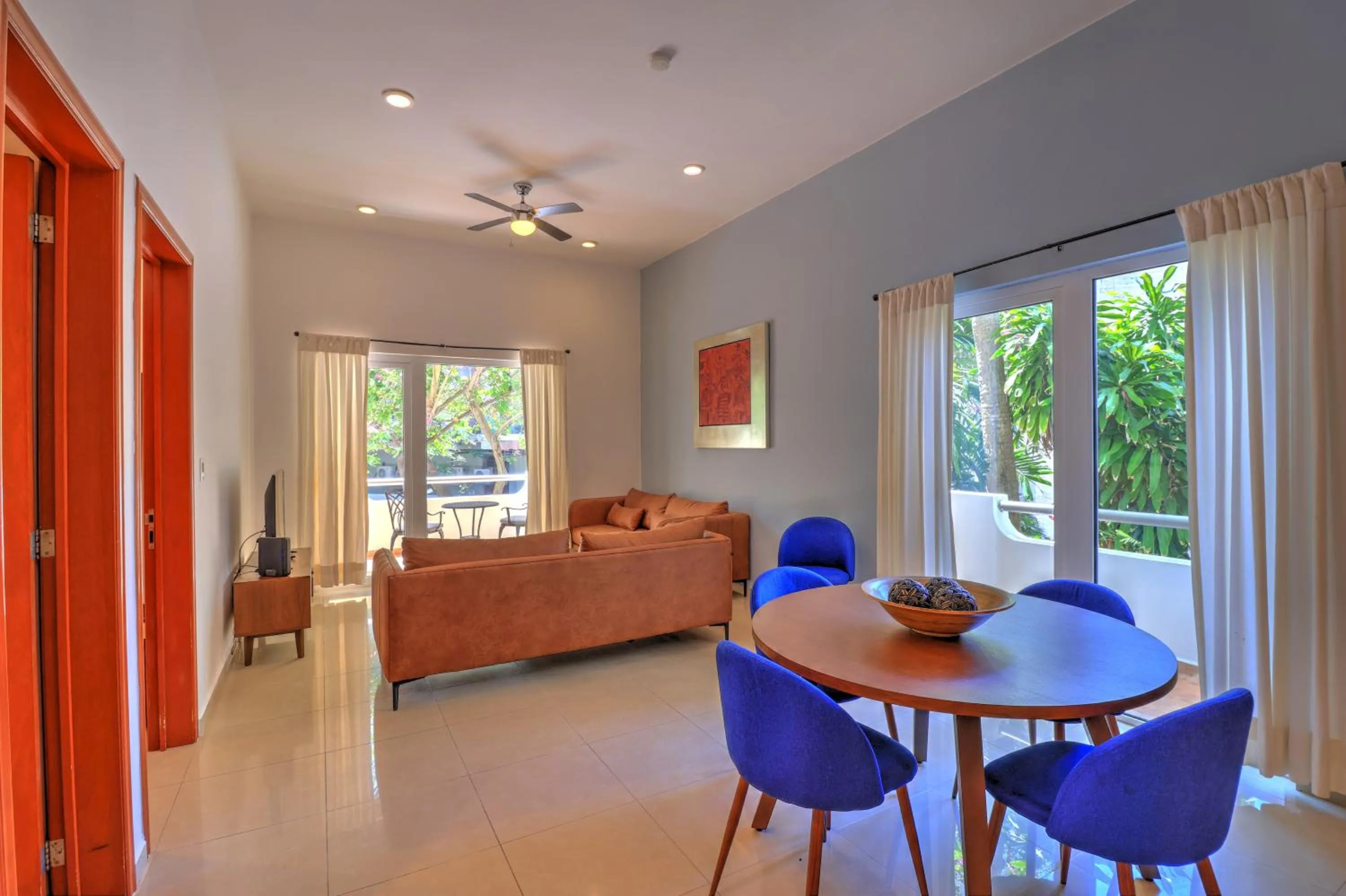 Living room in Riviera Maya Suites