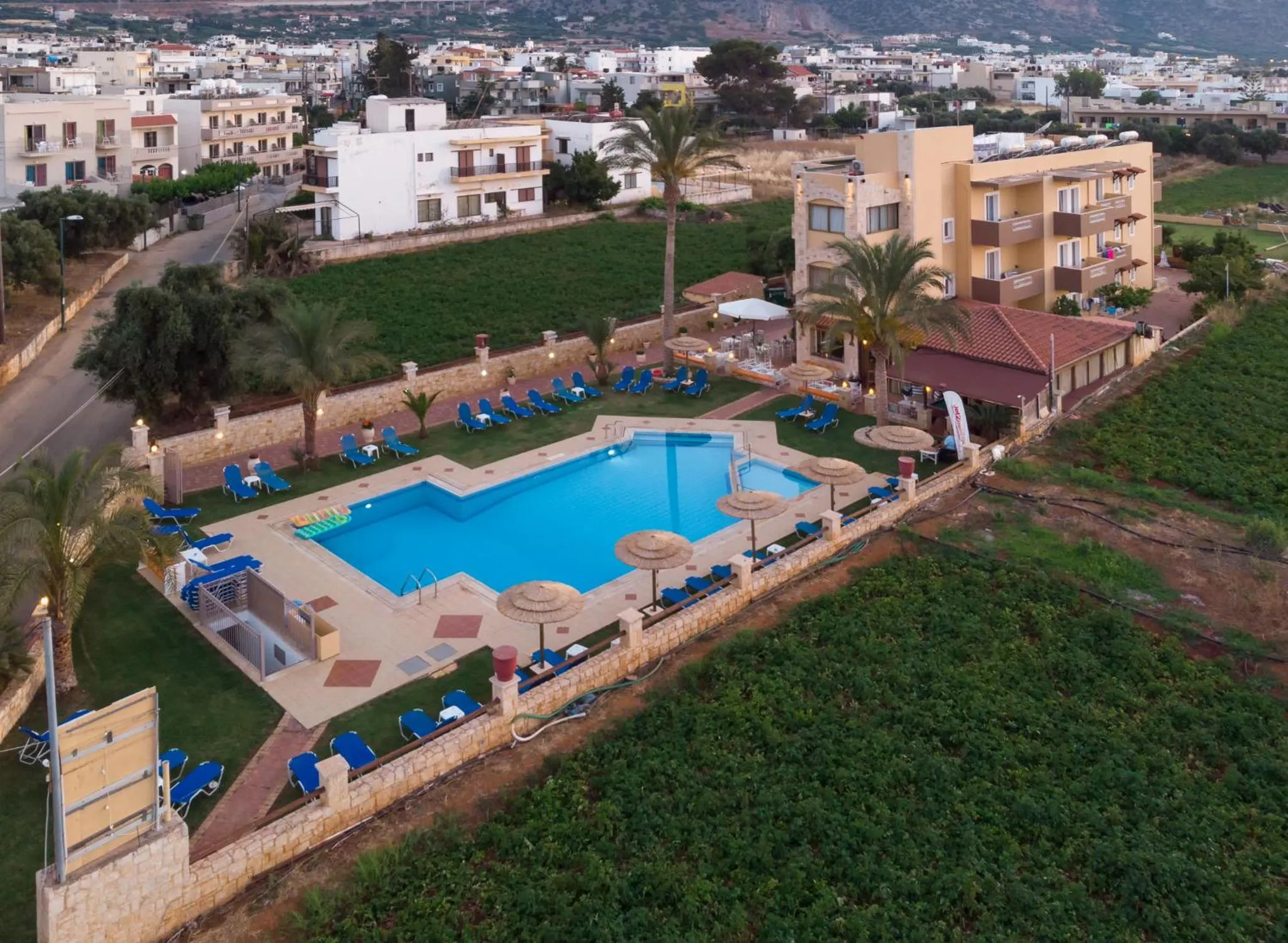 Pool view in Danelis Studios & Apartments