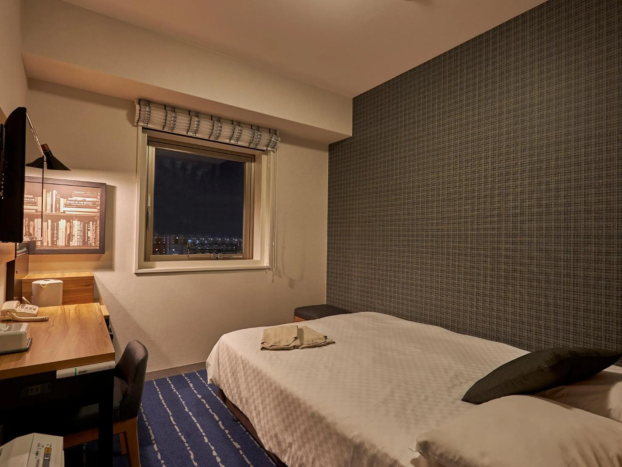 Photo of the whole room, Bed in Hearton Hotel Nishi Umeda