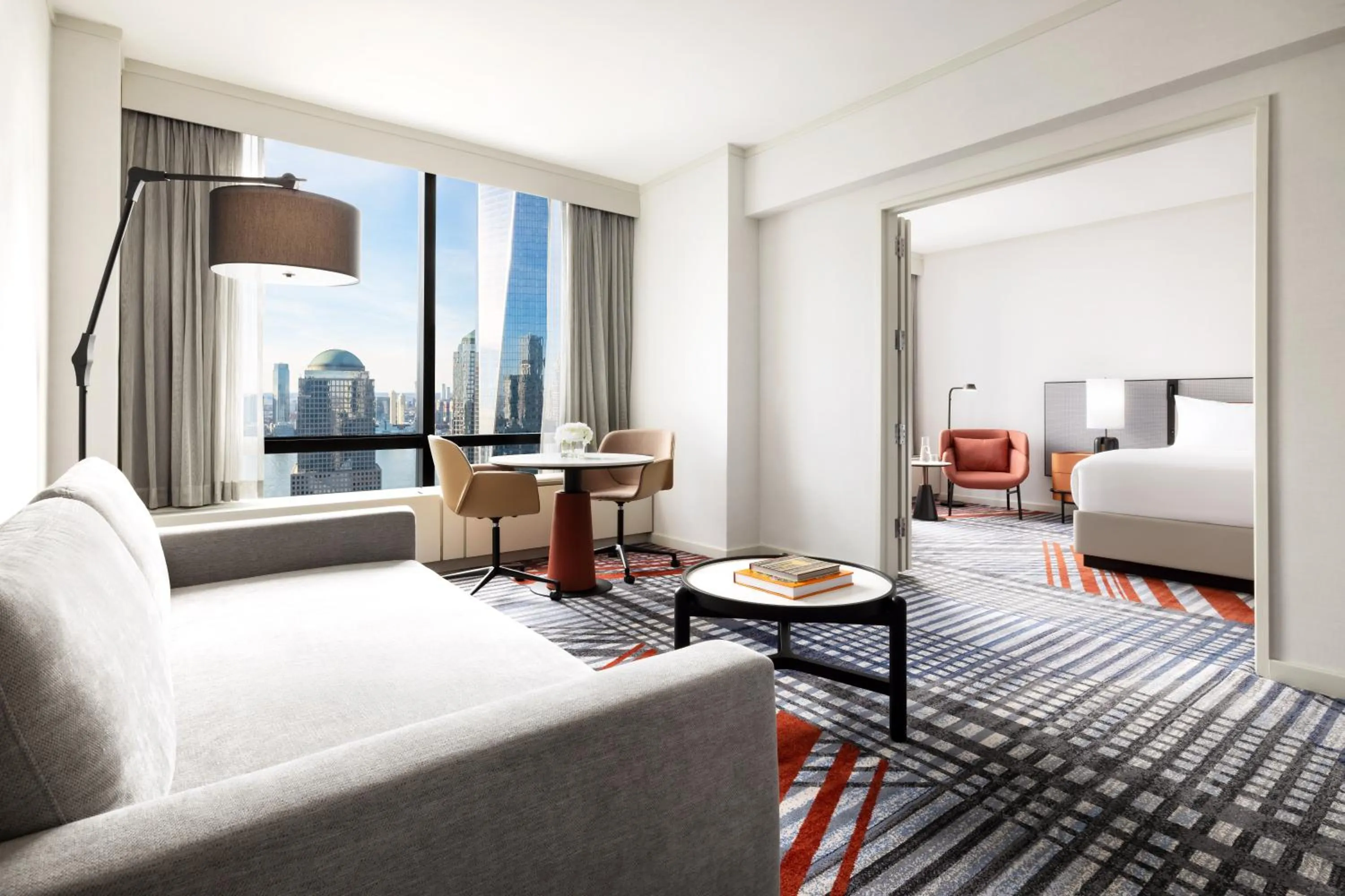 Living room, Bed in M Social Hotel New York Downtown