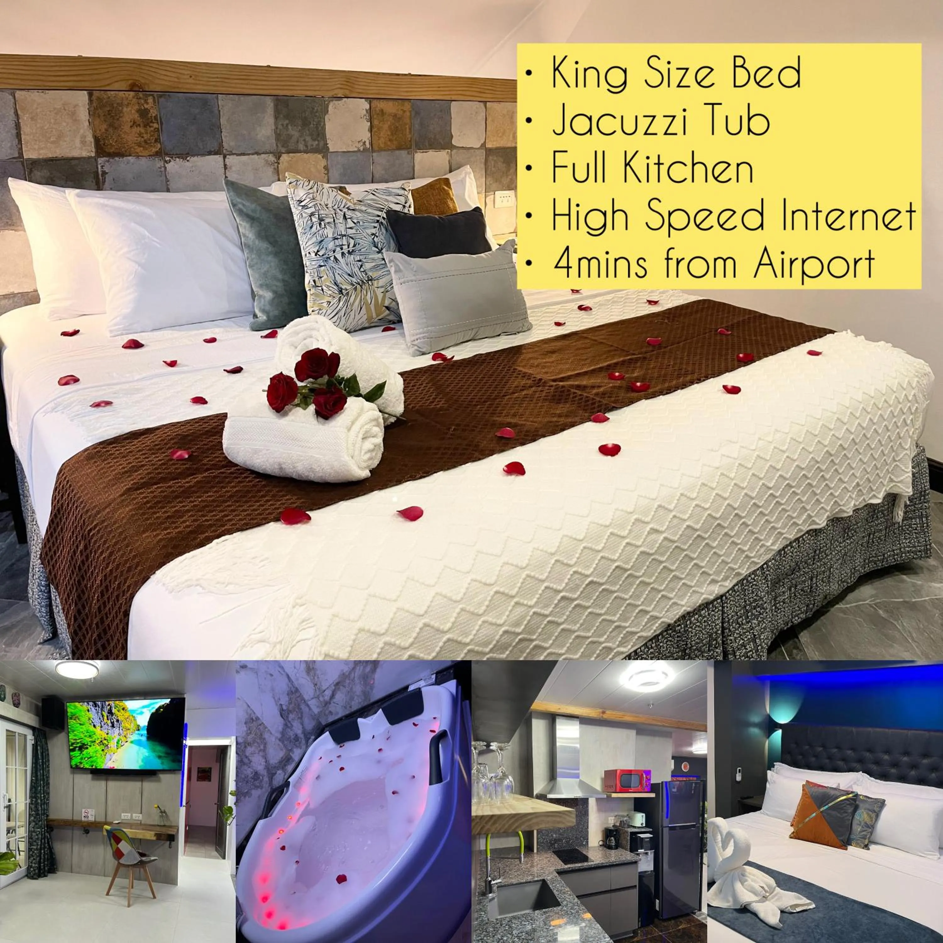 Bed in CLOCKWORKORANGE Luxury Suites