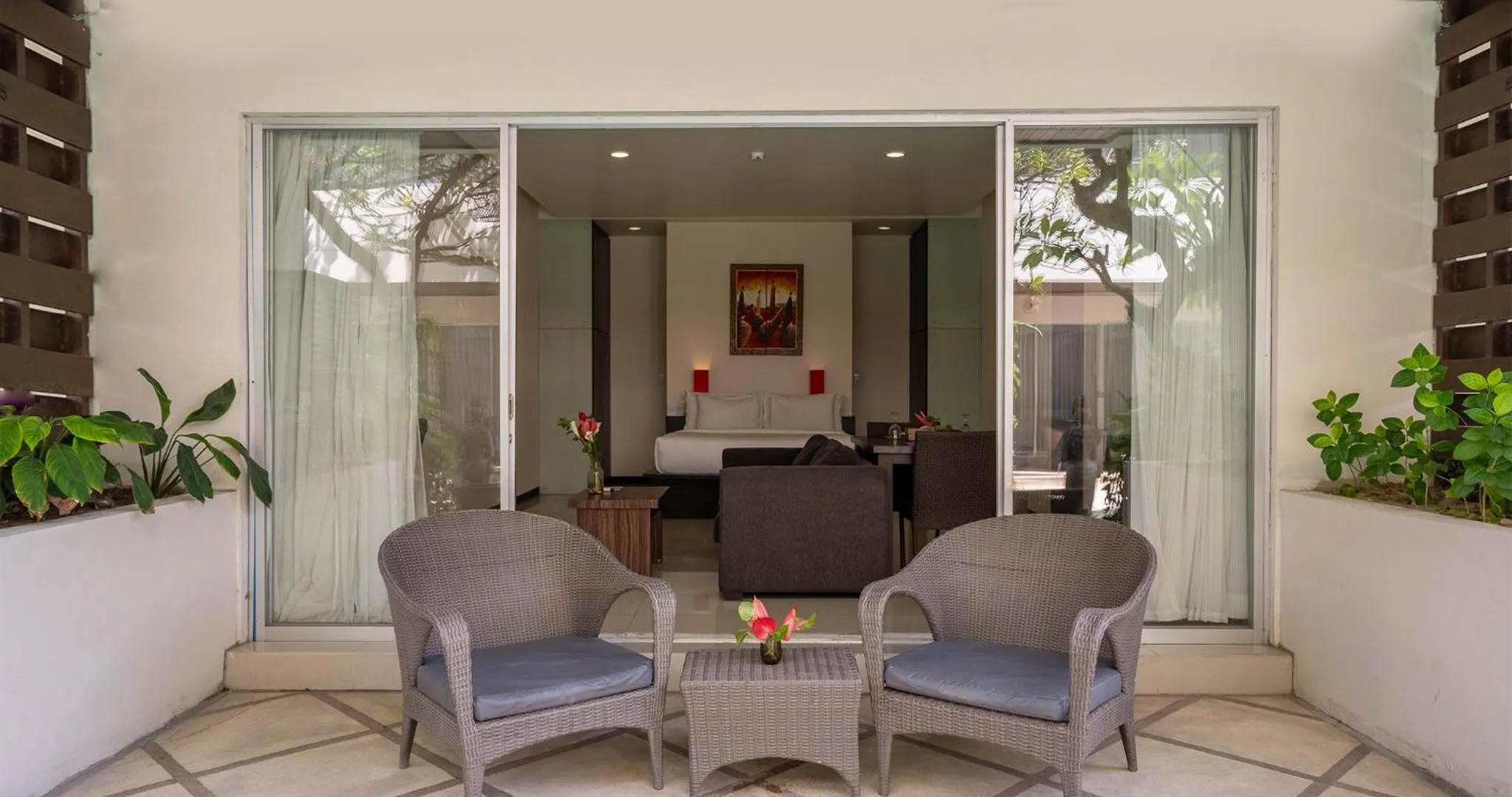 Balcony/Terrace in Swiss-Belcourt Sunset