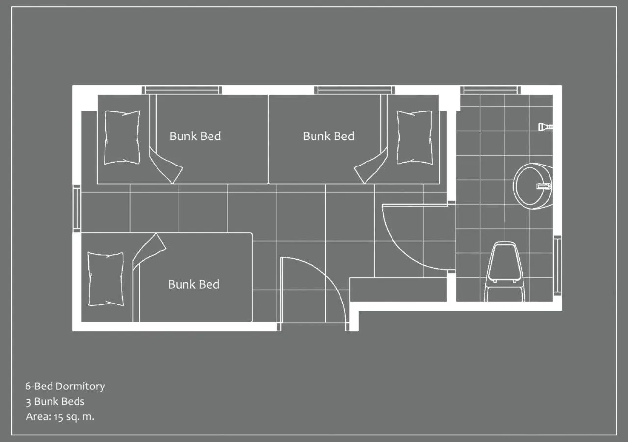Floor plan in Stay Samed Hostel