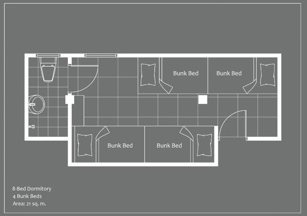 Floor plan in Stay Samed Hostel