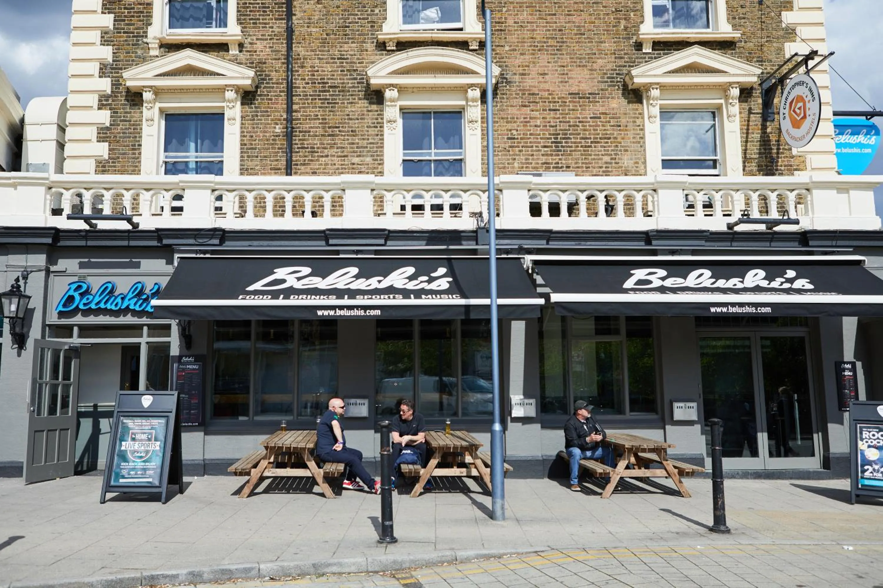 Facade/entrance in St Christopher's Inn Greenwich