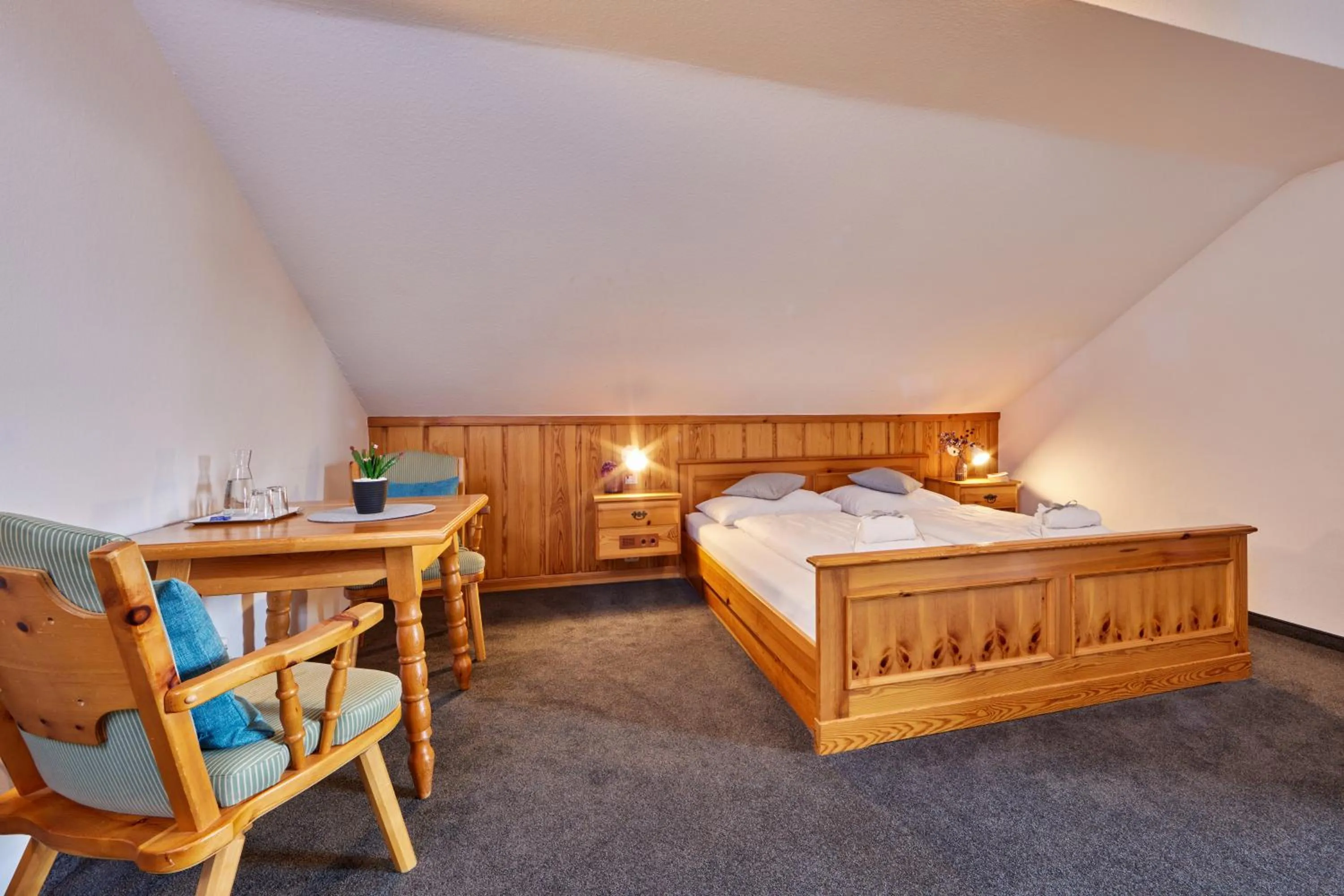 Decorative detail, Bed in Hotel Alter Wirth